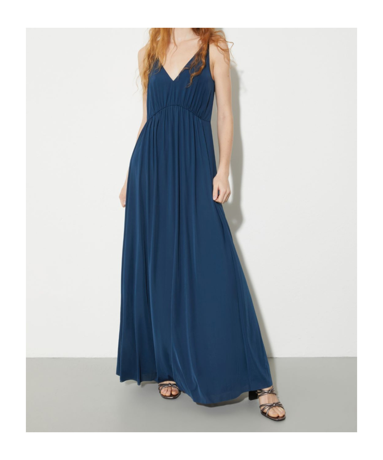 Maxco. Jersey Maxi Dress In Blue