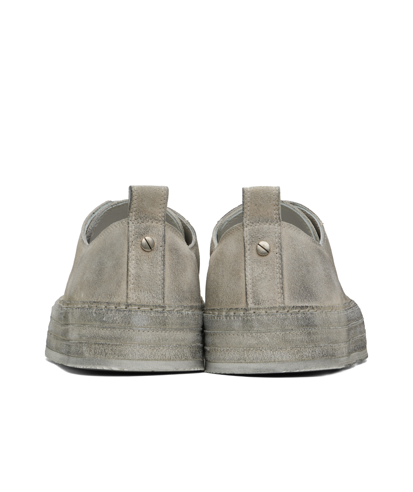 Ann Demeulemeester Gray Nono Low-top Sneakers In Gray