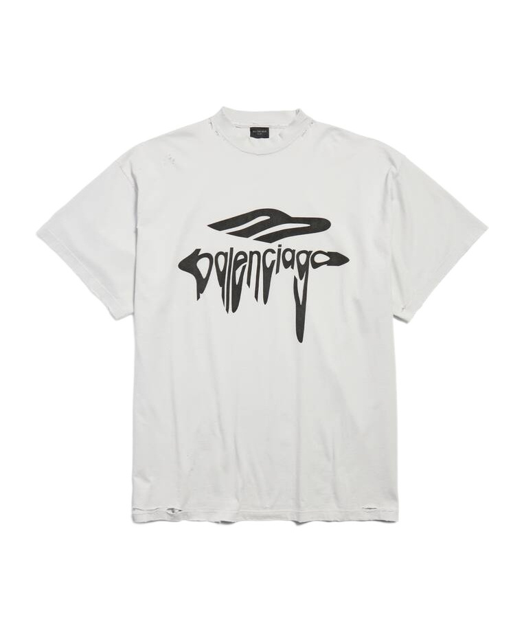 BALENCIAGA BALENCIAGA 3B LIQUEFIED OVERSIZED T-SHIRT