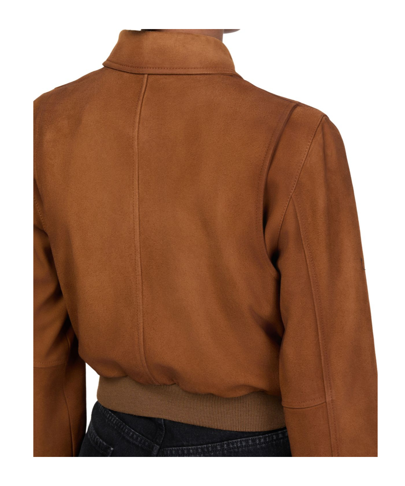 Miu Miu Lapel Long-sleeved Casual Jacket In Brown