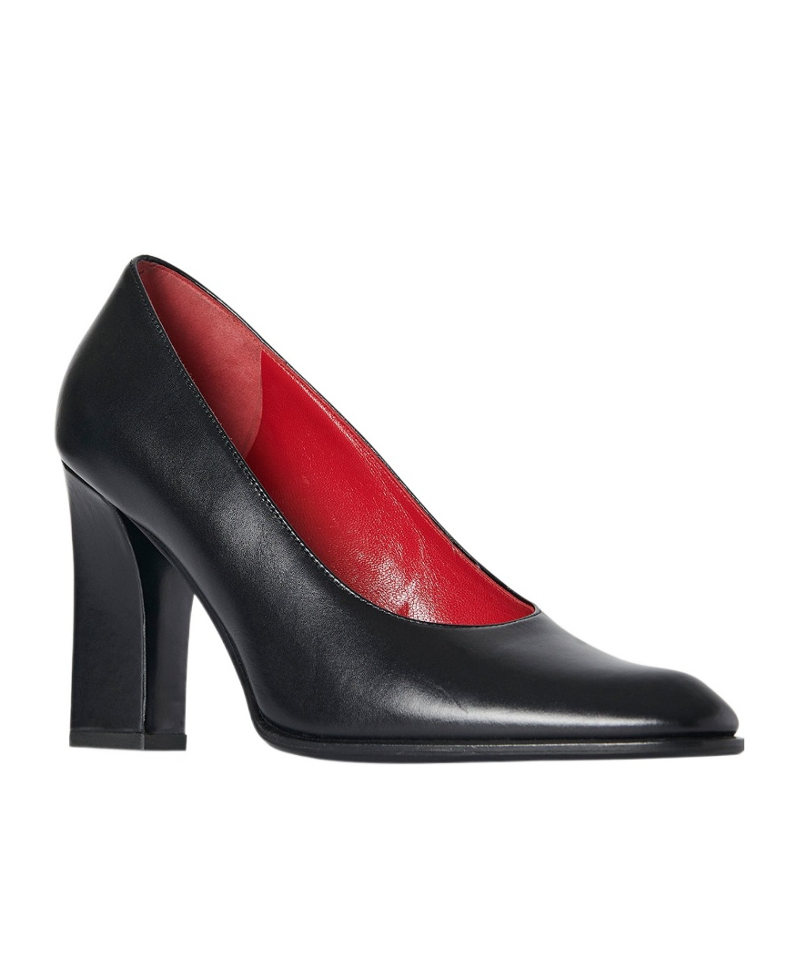 The Row Logo High Heels In Black