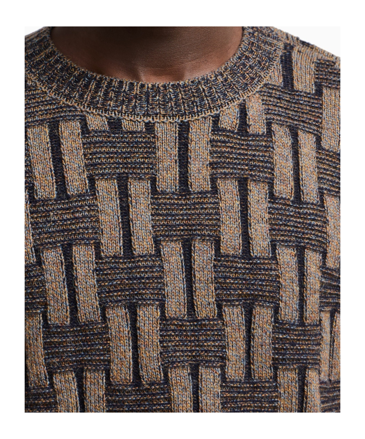 Giorgio Armani Pullover Knitted Sweater In Neutral