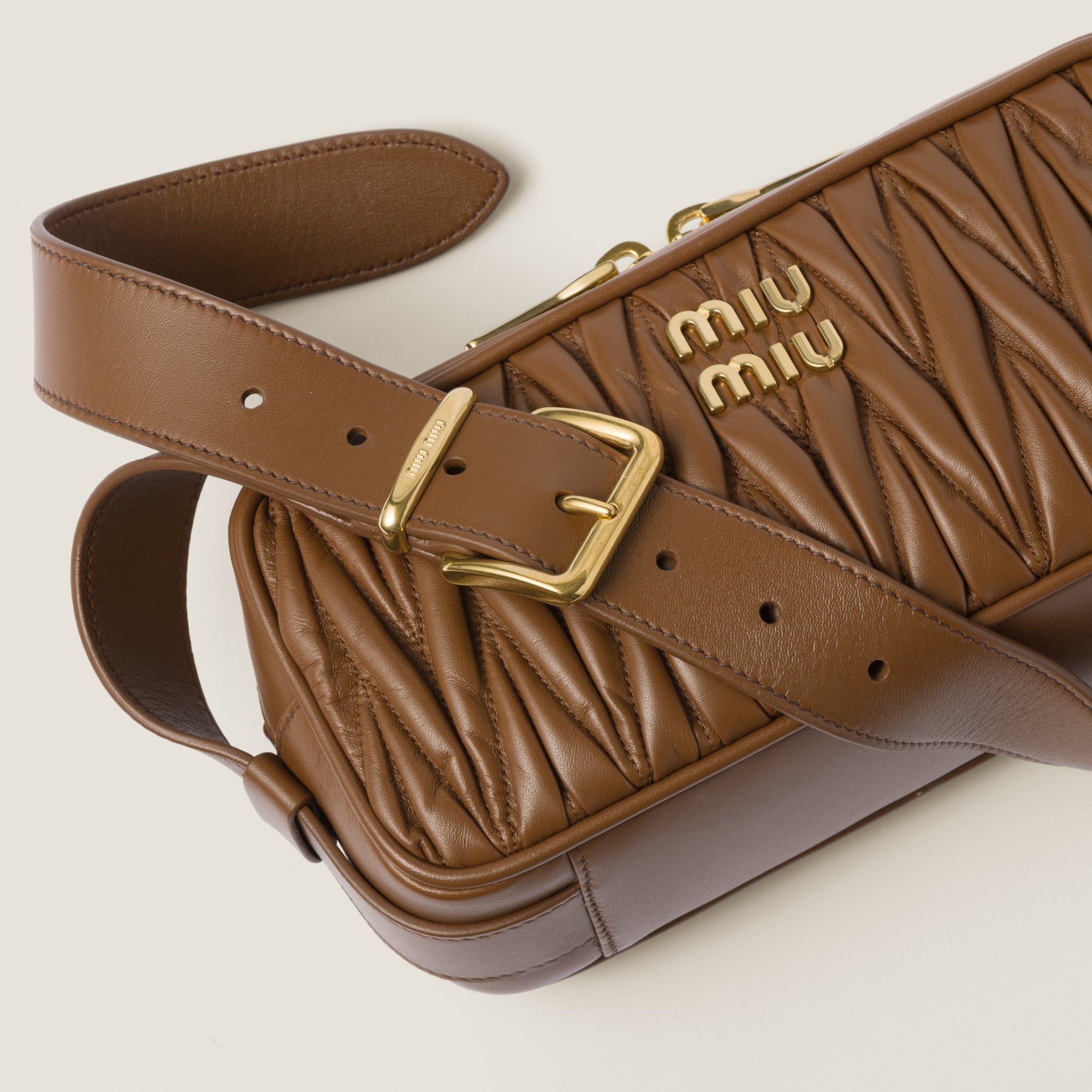 MIU MIU MATELASSÉ NAPPA LEATHER SHOULDER BAG