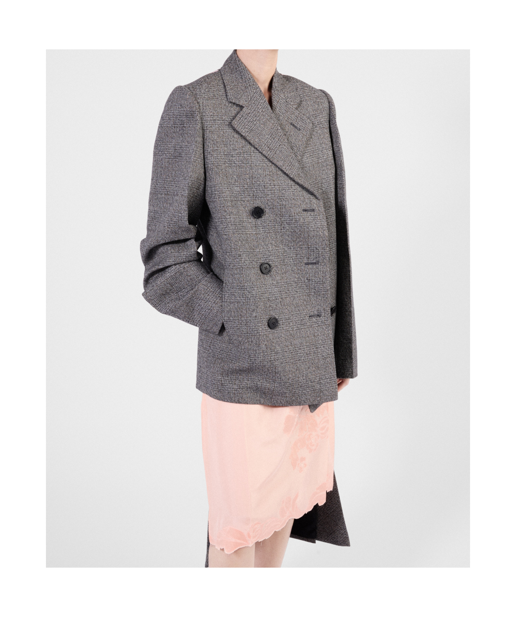 Prada Rock Aus Bestickter Habutai-seide In Nude