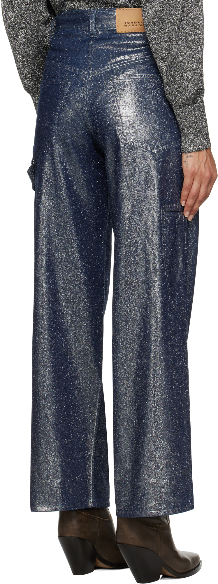 Isabel Marant Étoile Denim Trousers With Belt Loops In Black