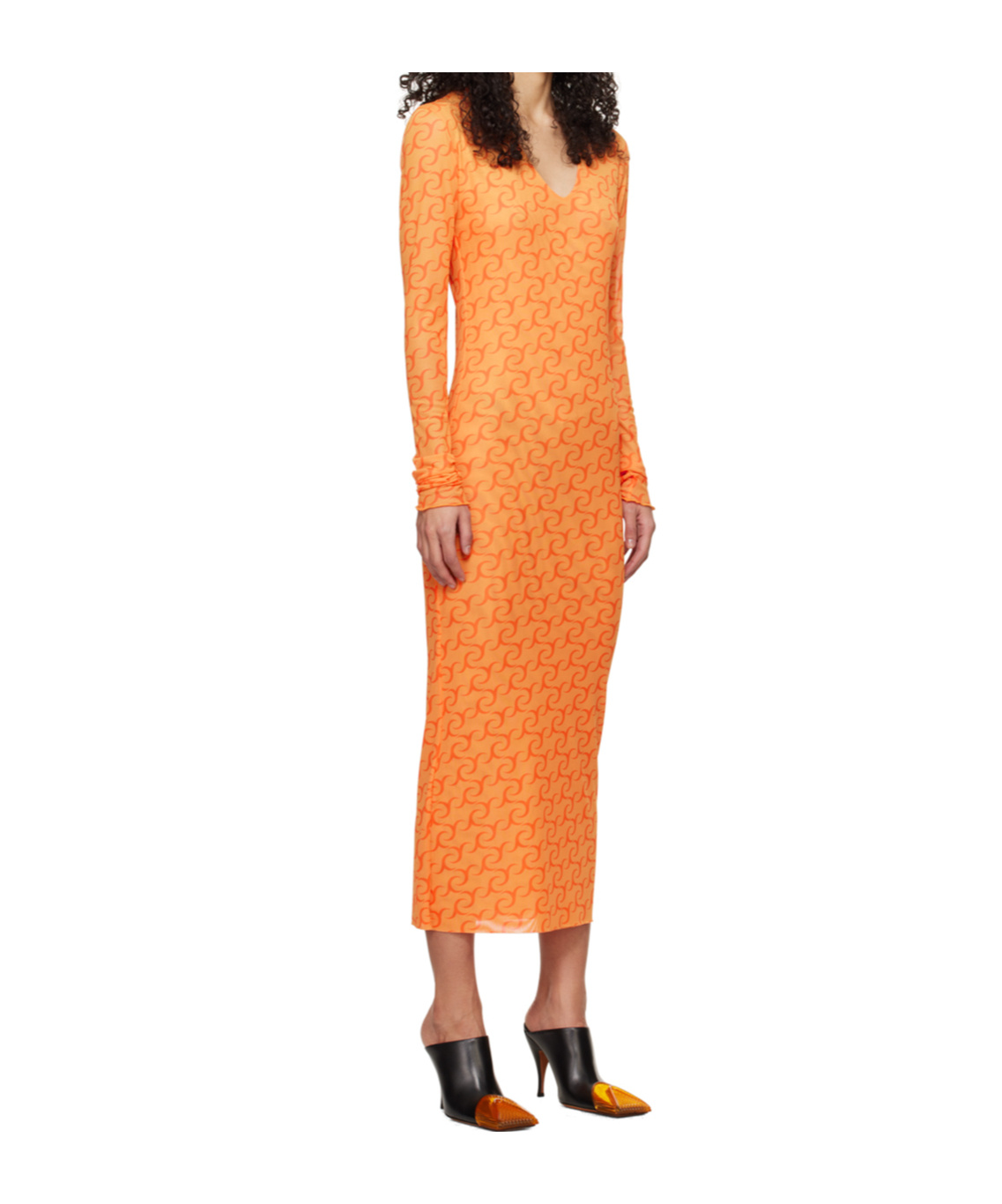 Jade Cropper Printed Midi Dress In Multi