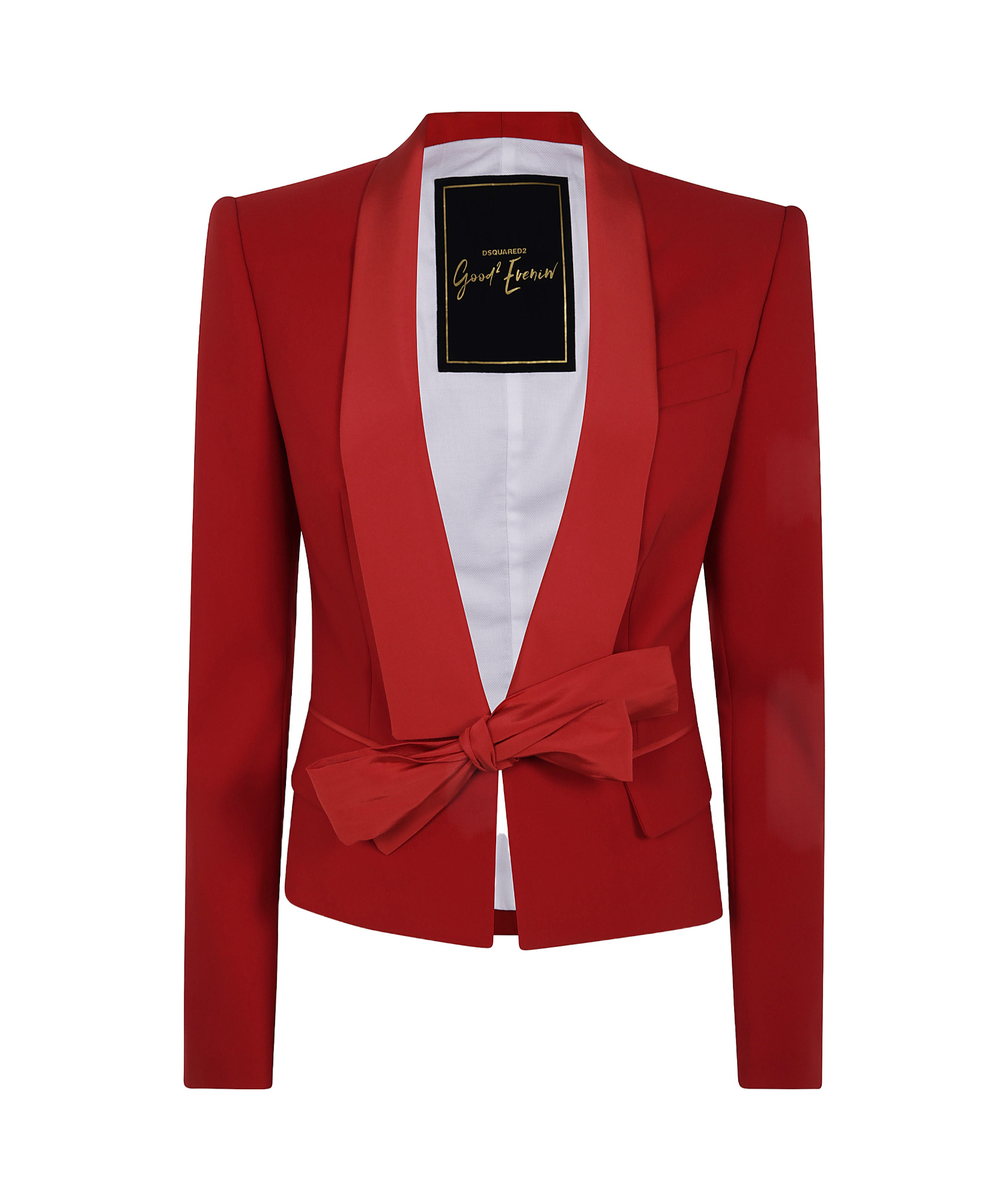Dsquared2 Gatsby Fit Jacket Bow Detail In Red