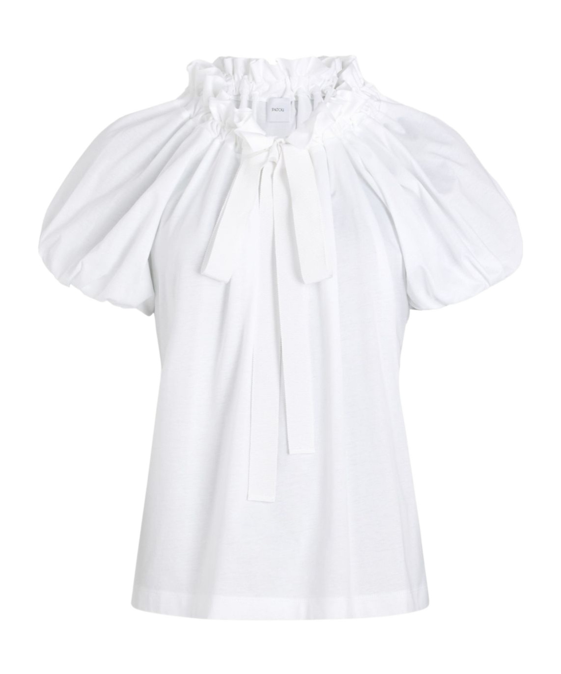 Shop Patou Drawstring T-shirt In White