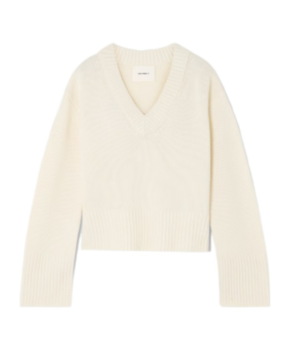 Lisa Yang Aletta Knitted Cashmere Jumper In White