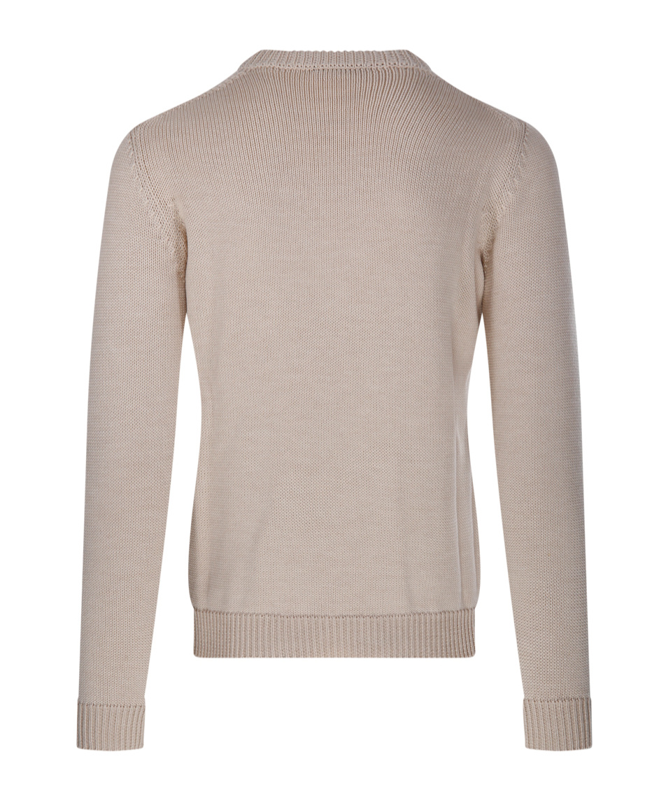 Roberto Collina Crewneck Knit Sweater In Neutral