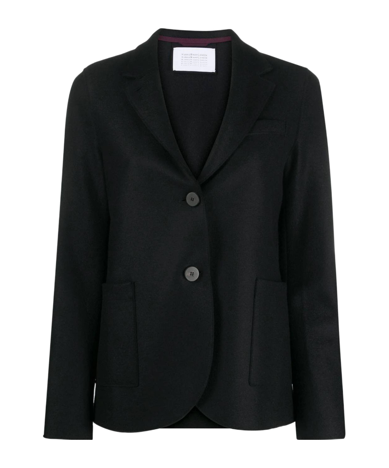 Harris Wharf London Single-breasted Fitted Blazer In Black