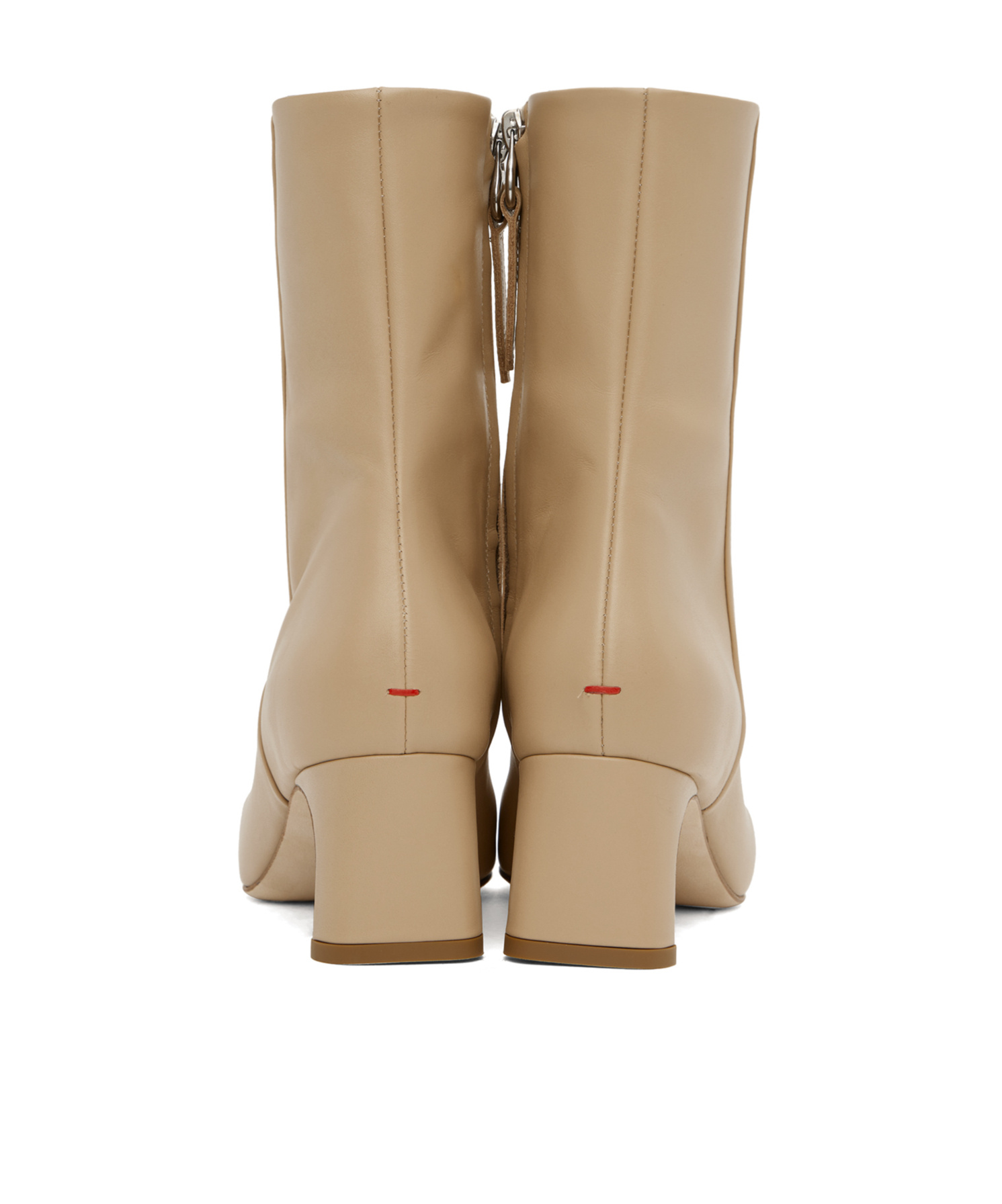 Aeyde Beige Tabitha Ankle Boots In Nude