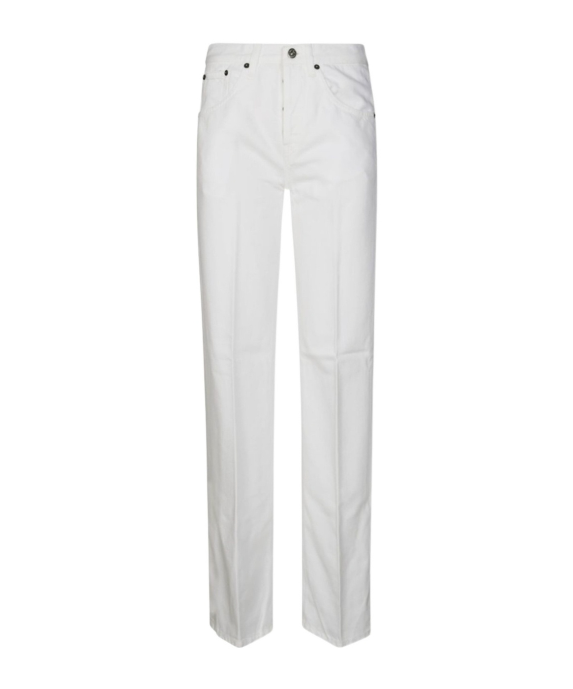 Dondup Jacklyn Trousers With Pockets And Loops In White