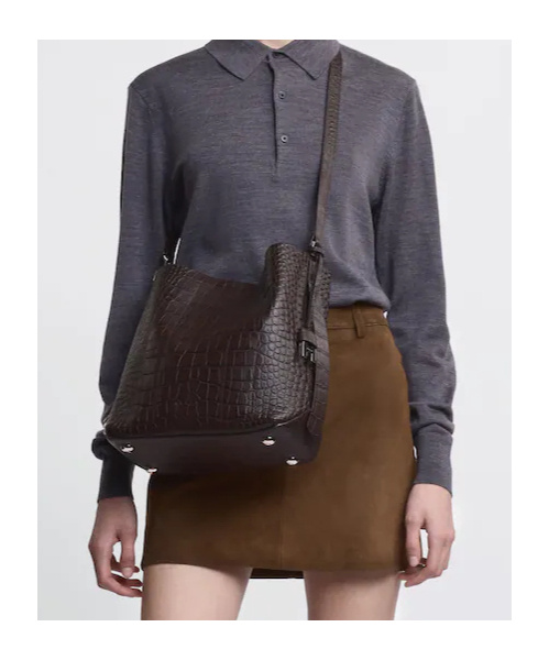 Hogan Hocket Hobo Bag Small In Brown