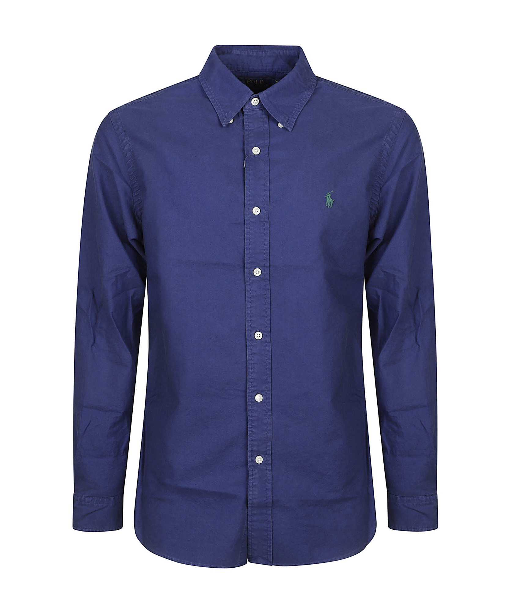 Polo Ralph Lauren Camicia Bd In Popeline Stretch Slim-fit Shirt In Blue