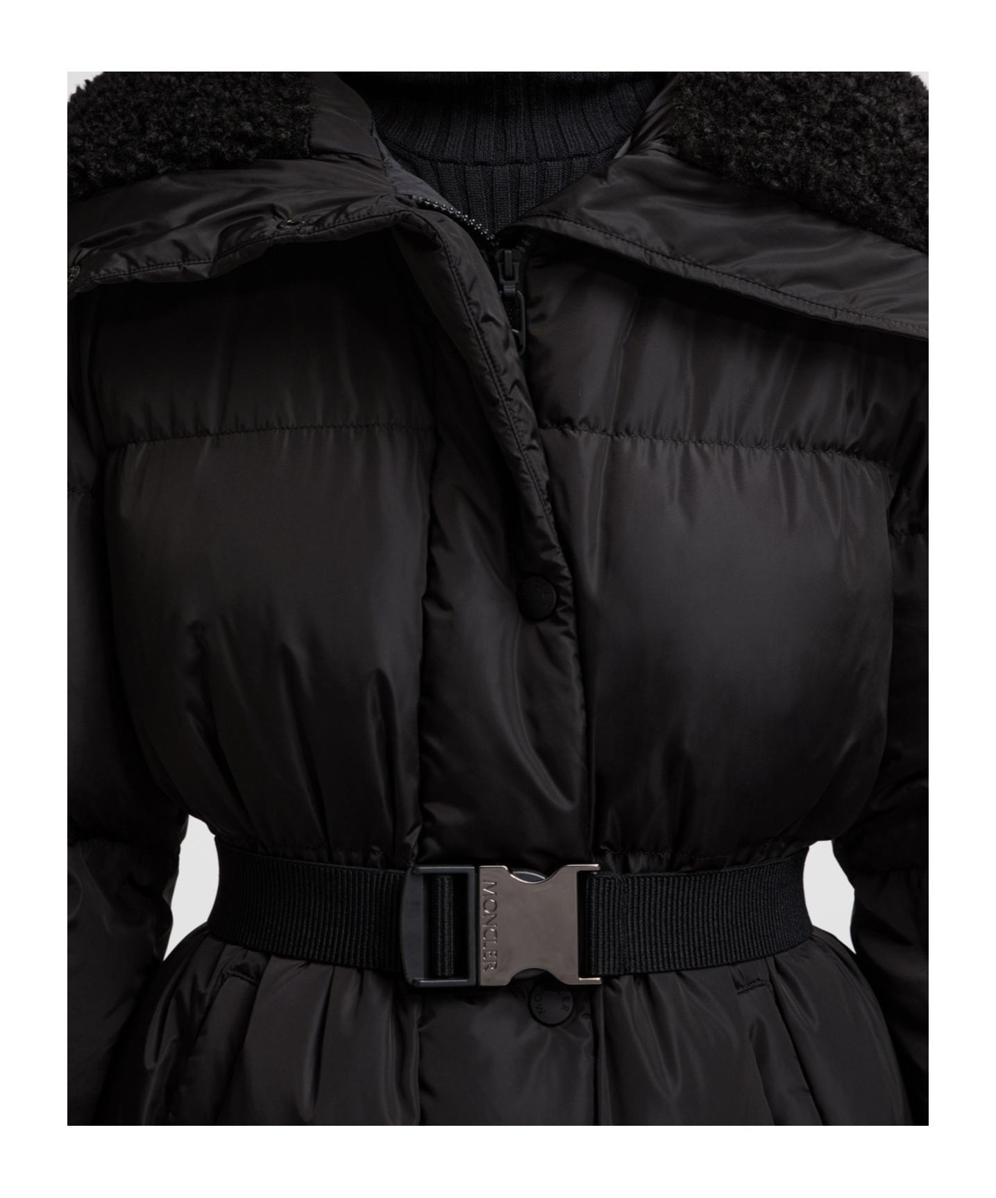 Moncler Bruneaux Coat In Black