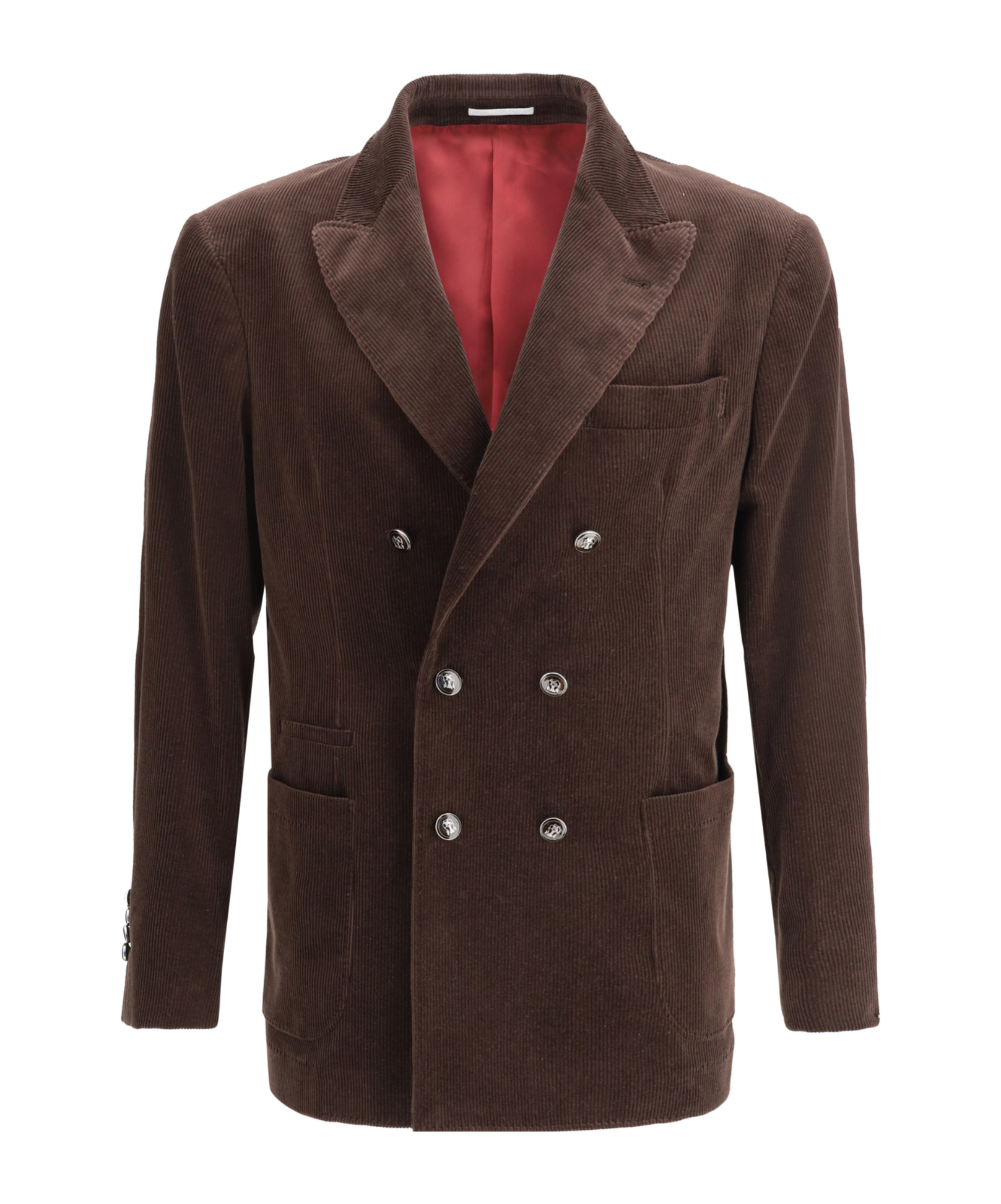 Brunello Cucinelli Velvet Blazer Jacket In Brown