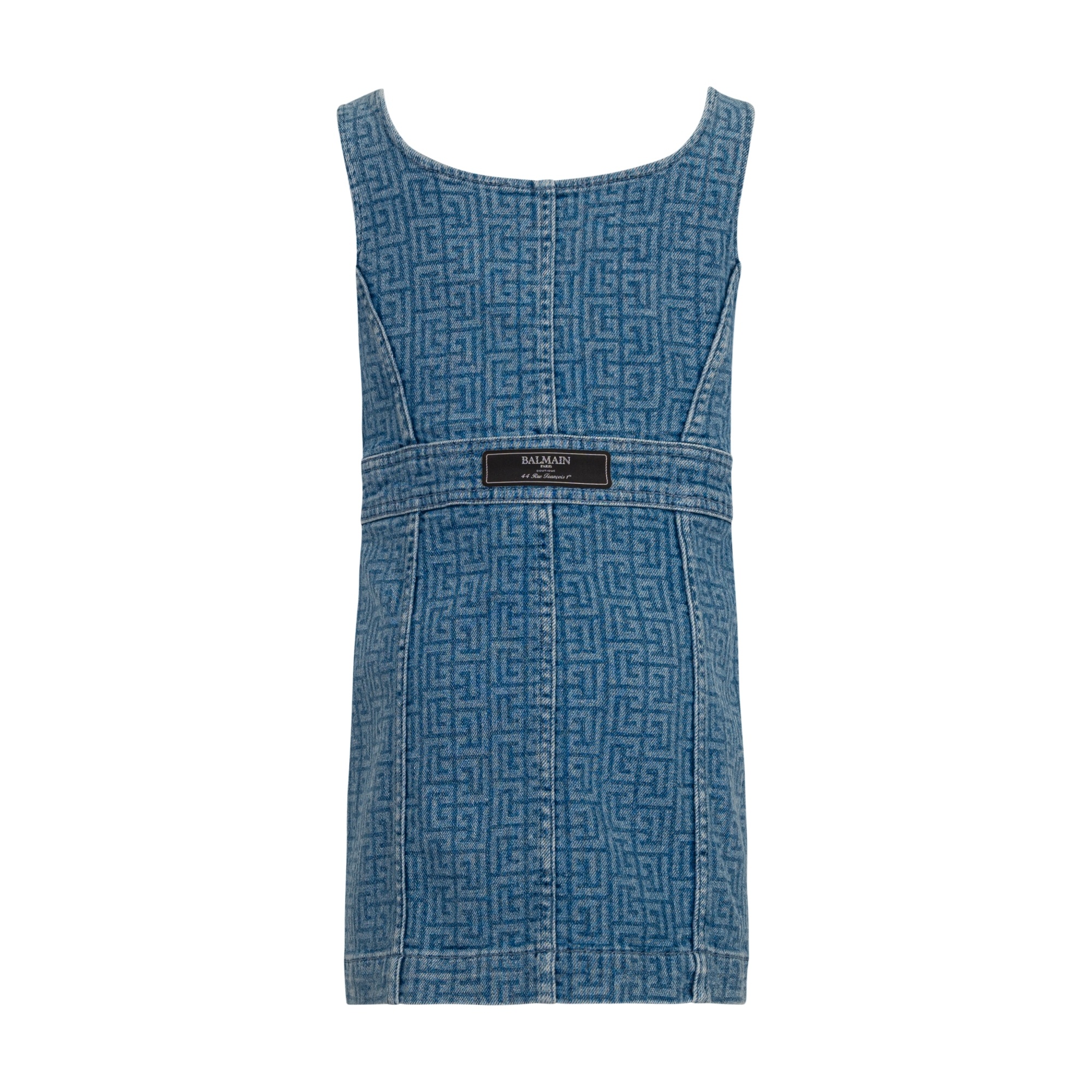 Balmain Sleeveless Dress In Blue