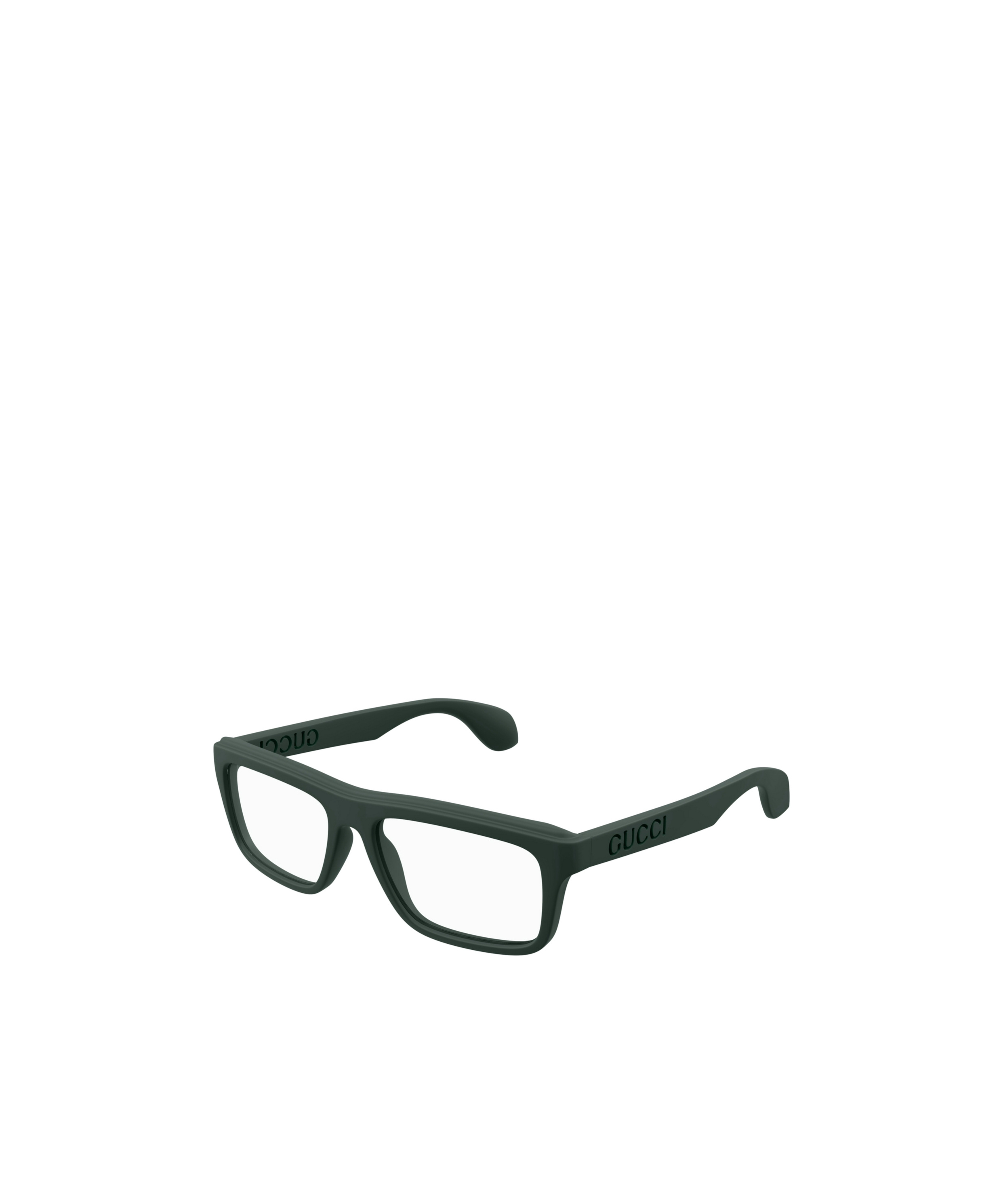 Gucci Square Frame Glasses In Green