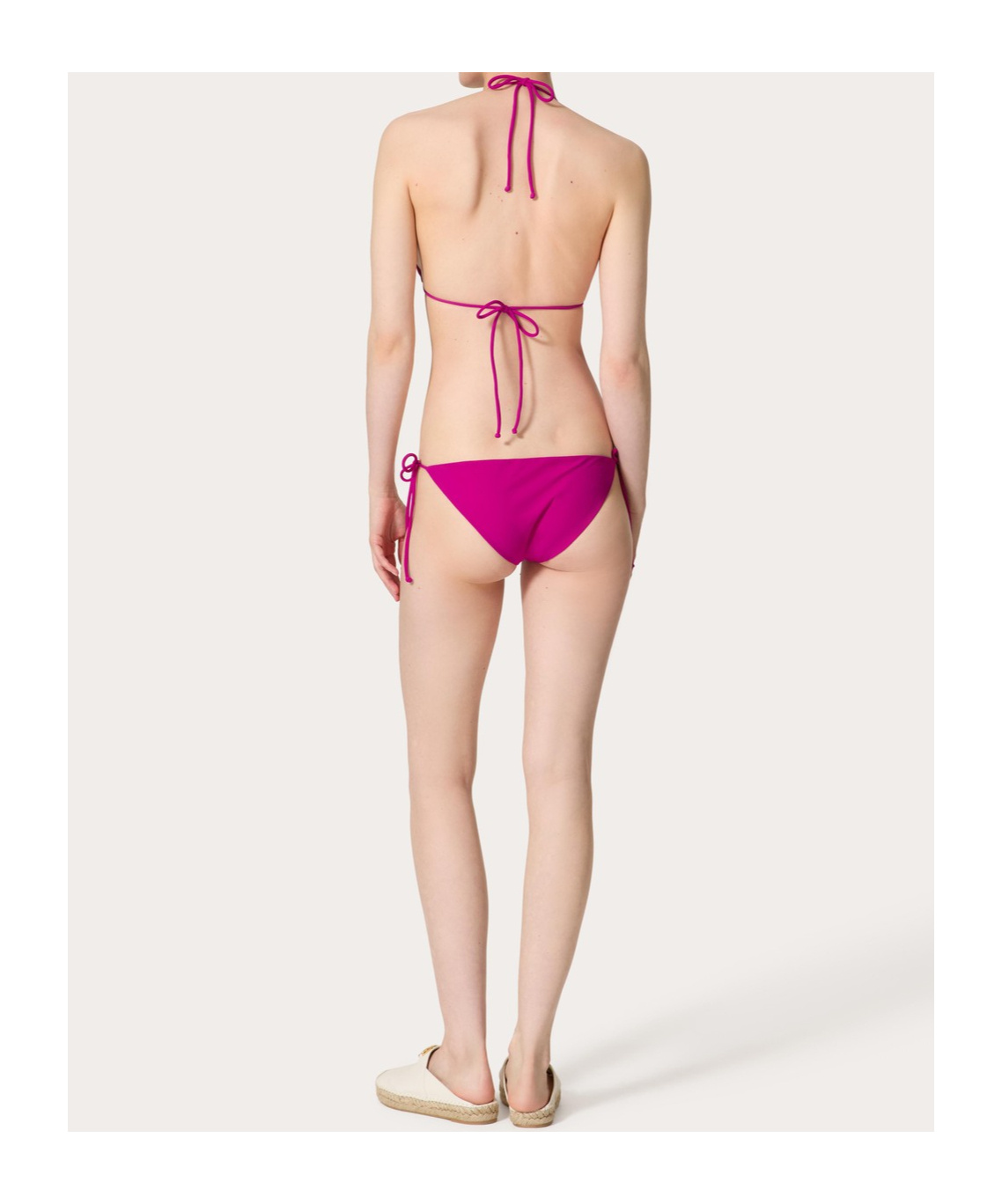 Valentino Triangle-cup Bikini In Pink