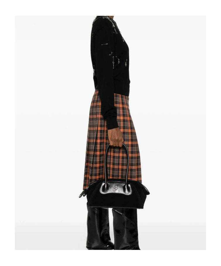 Vivienne Westwood Shirley Small Shoulder Bag In Black