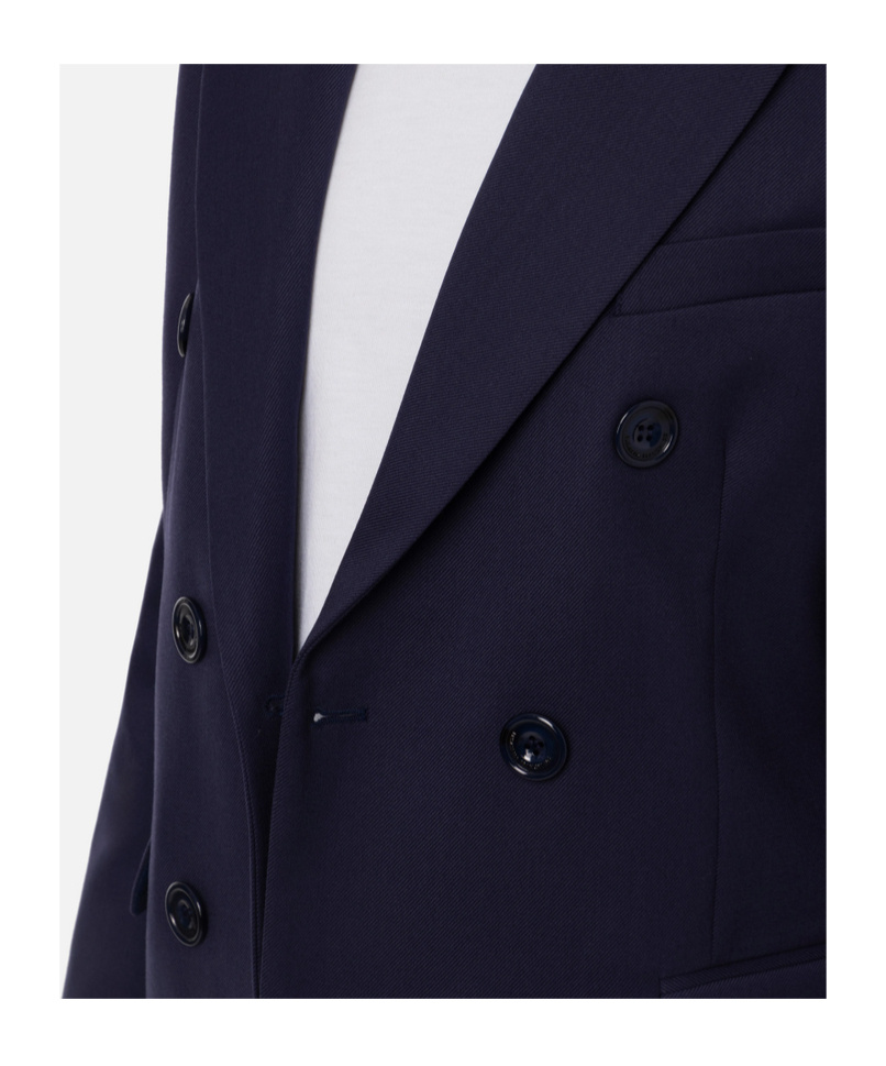 Elisabetta Franchi Double-breasted Blazer In Navy Blue