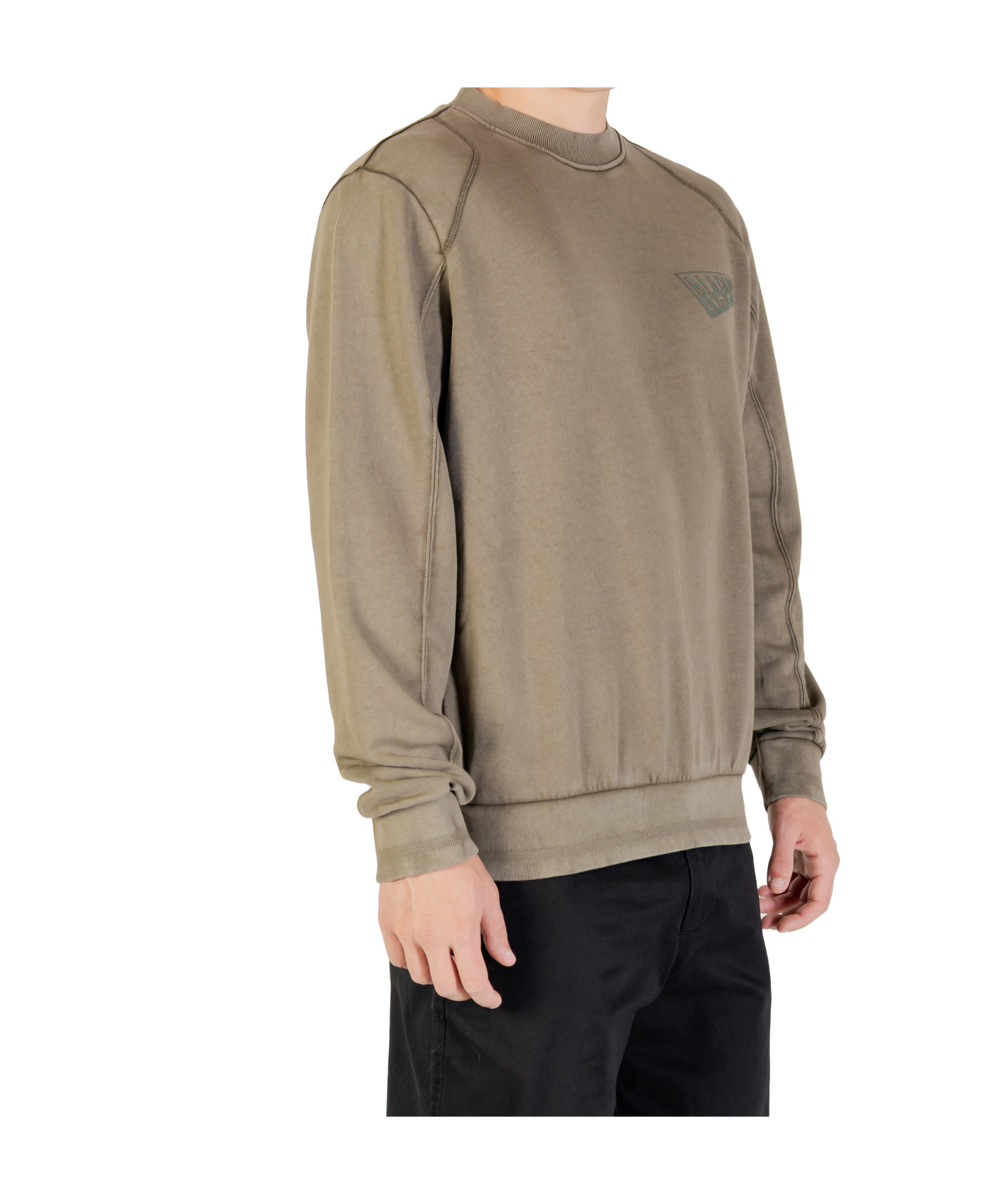 Napapijri Long-sleeved Sweatshirt In Brown
