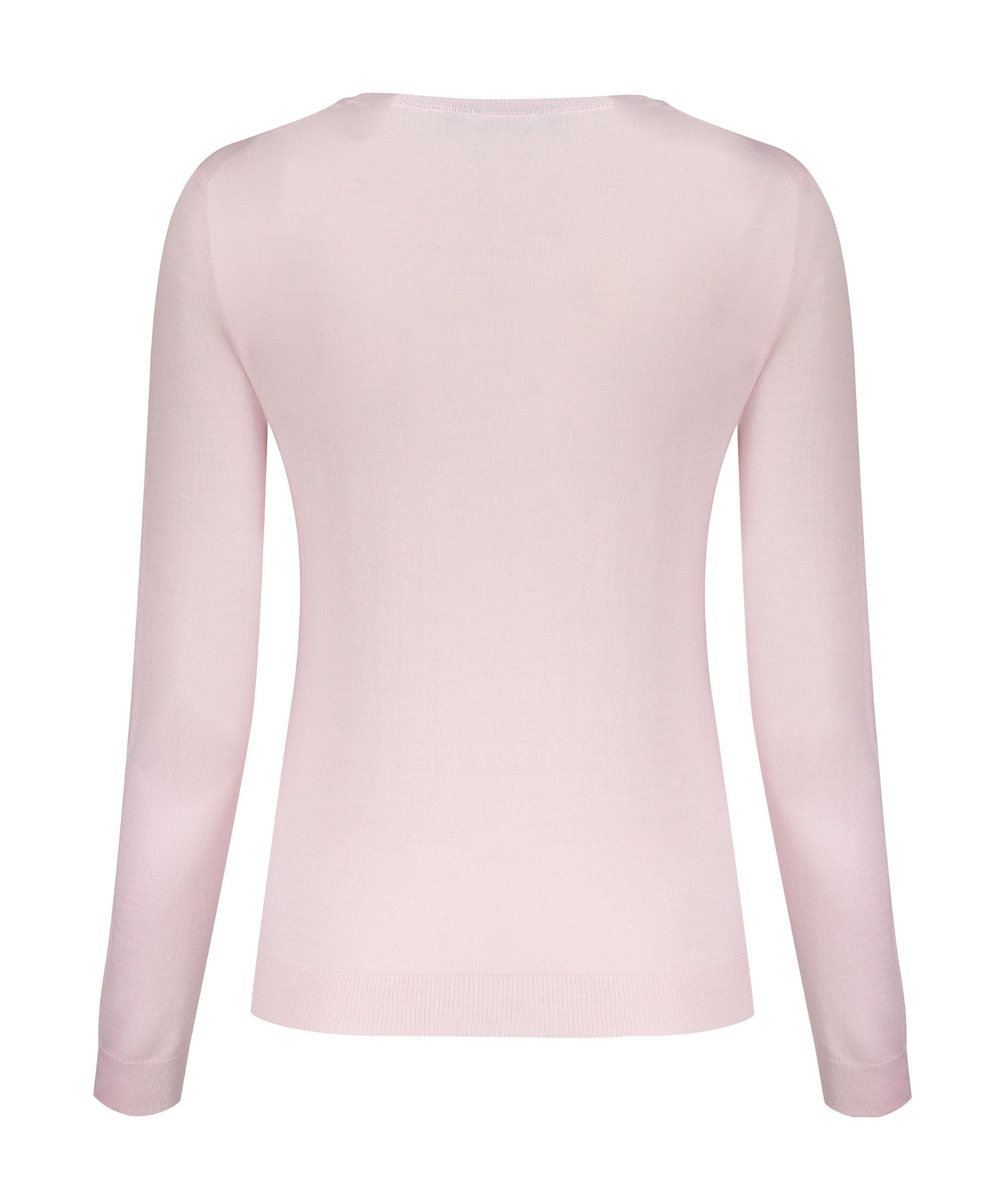 Valentino Long Sleeve Crew-neck Sweater In Pink