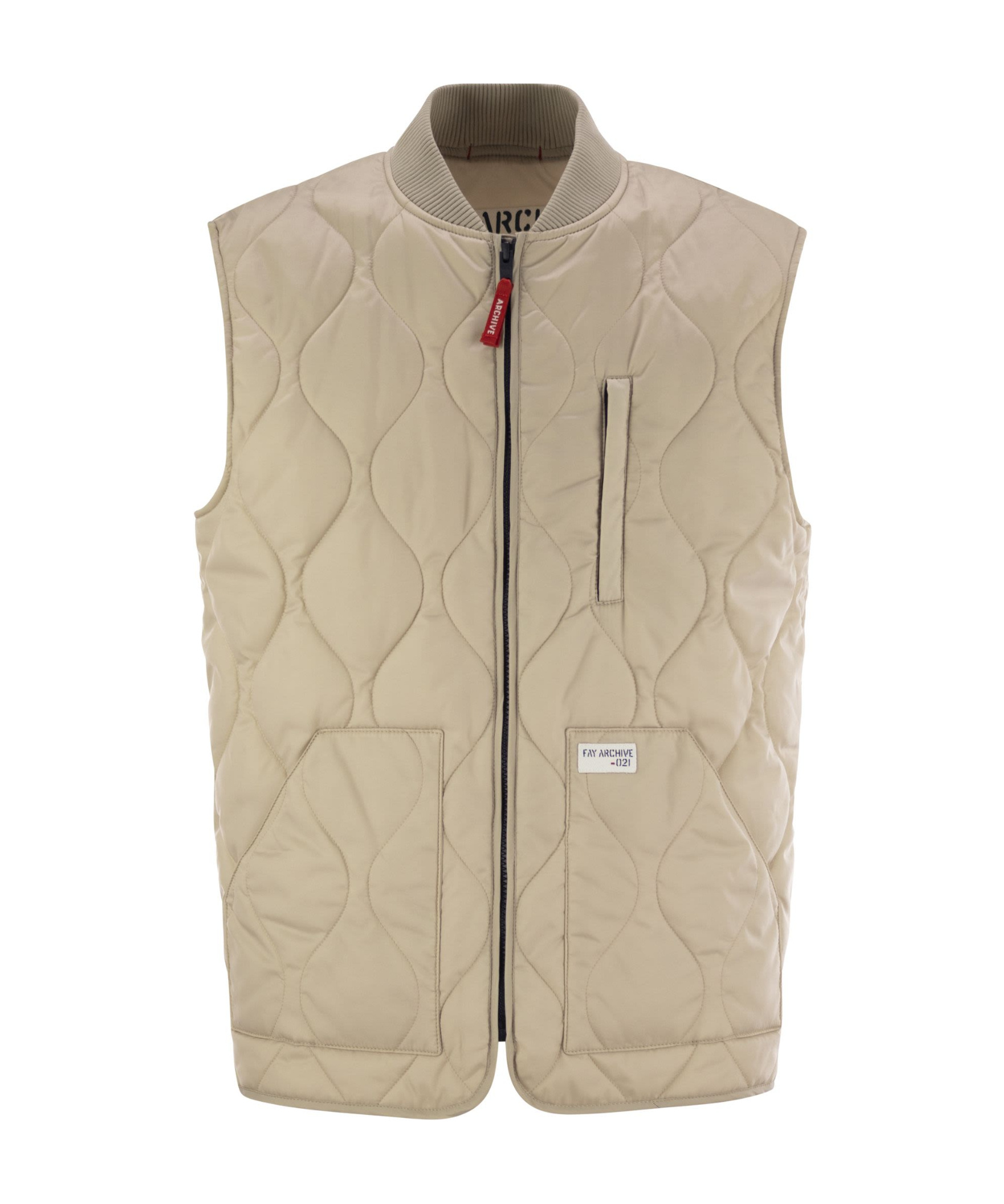 Fay Quilted Vest - Archive In Nude