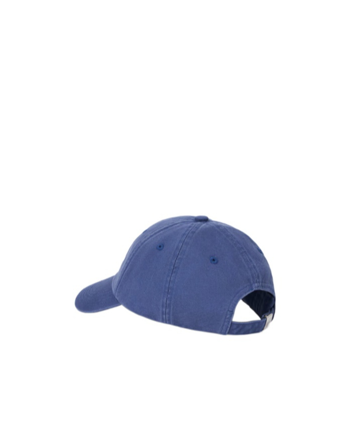 Shop Stone Island Cotton Baseball Cap In Ocean Blue
