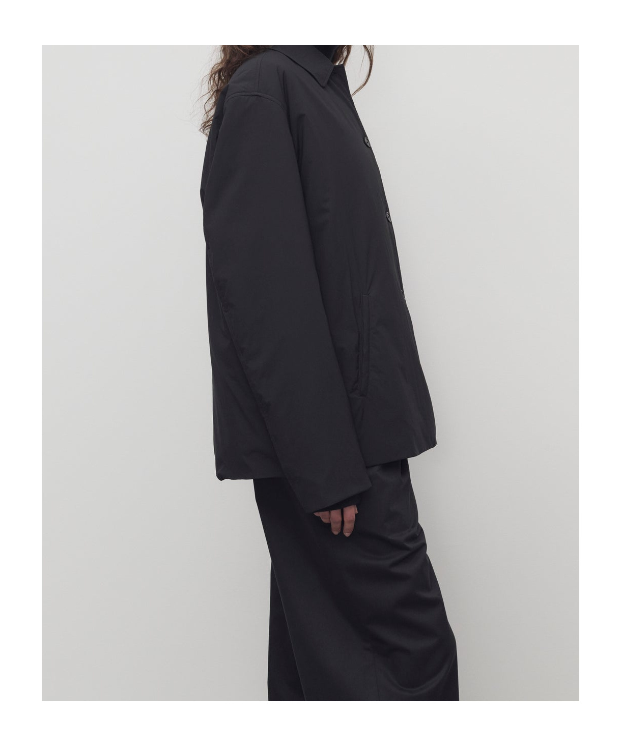 The Row Evadne Jacket In Nylon In Black
