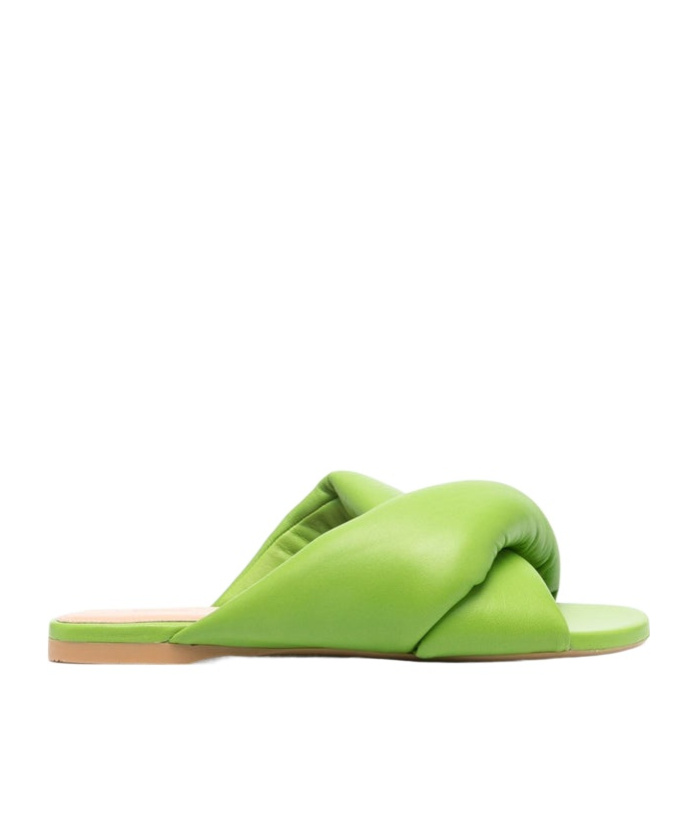 Jw Anderson Round Head Slippers In Green
