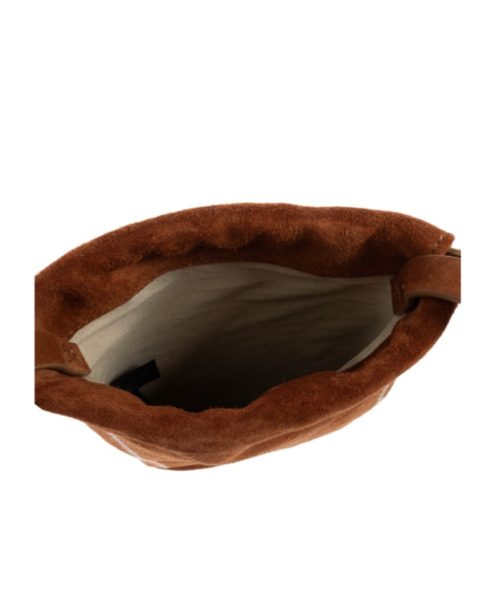 Marni Drawstring Cell Phone Shoulder Bag In Brown