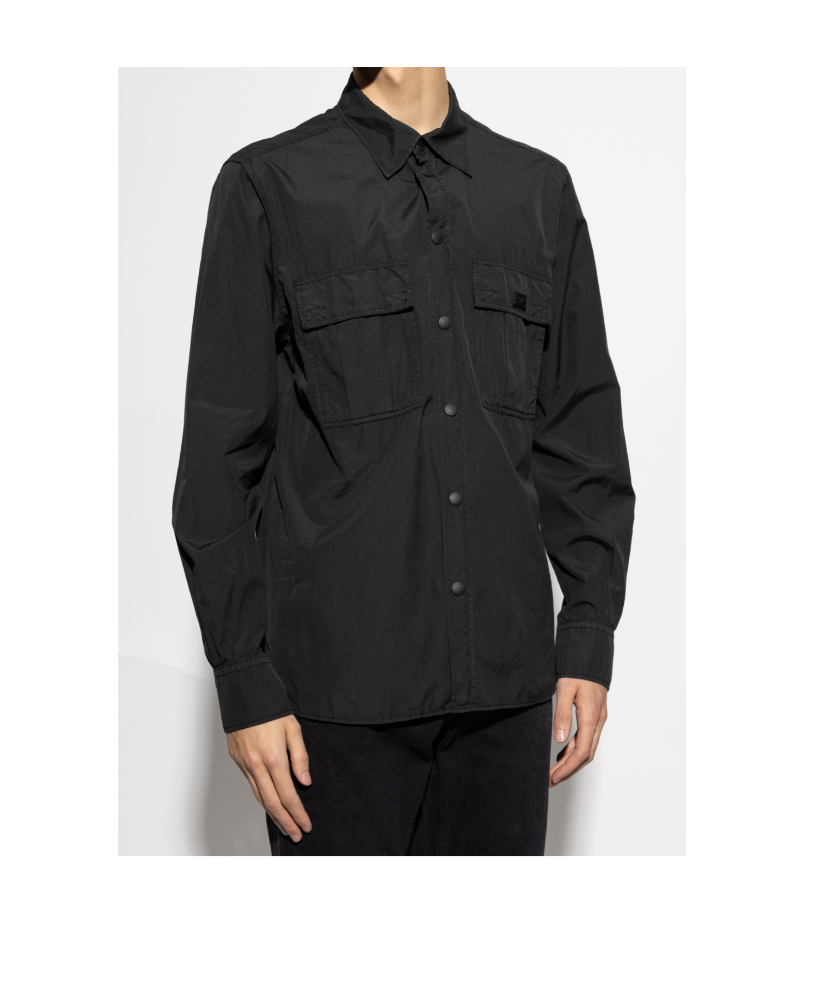 DOLCE & GABBANA DOLCE  GABBANA LOGO PLAQUE SHIRT