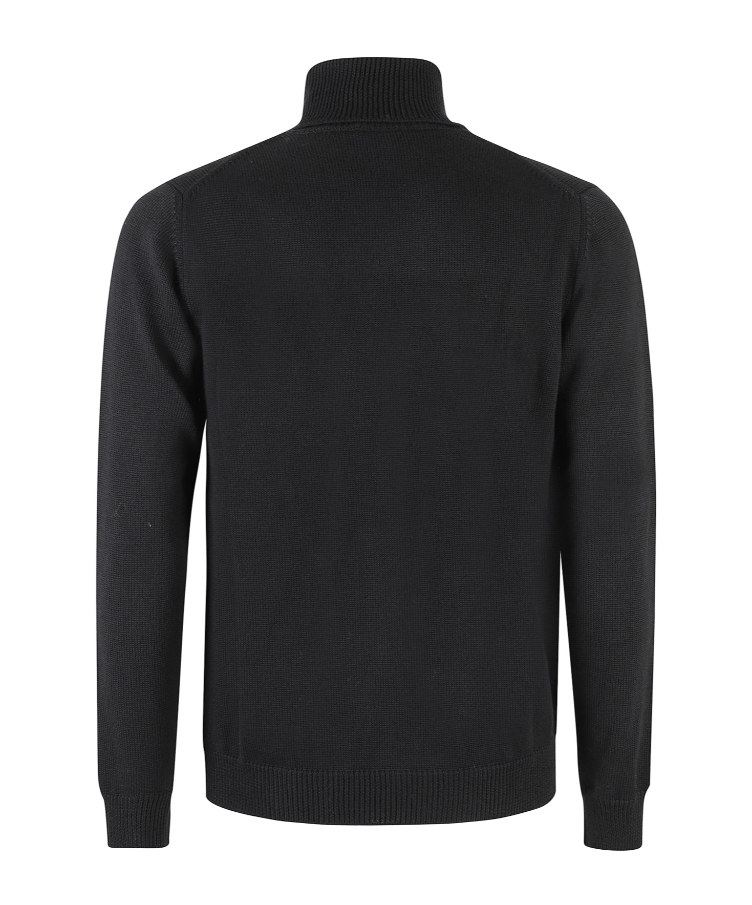 Roberto Collina Turtleneck Long Sleeve Sweater In Black