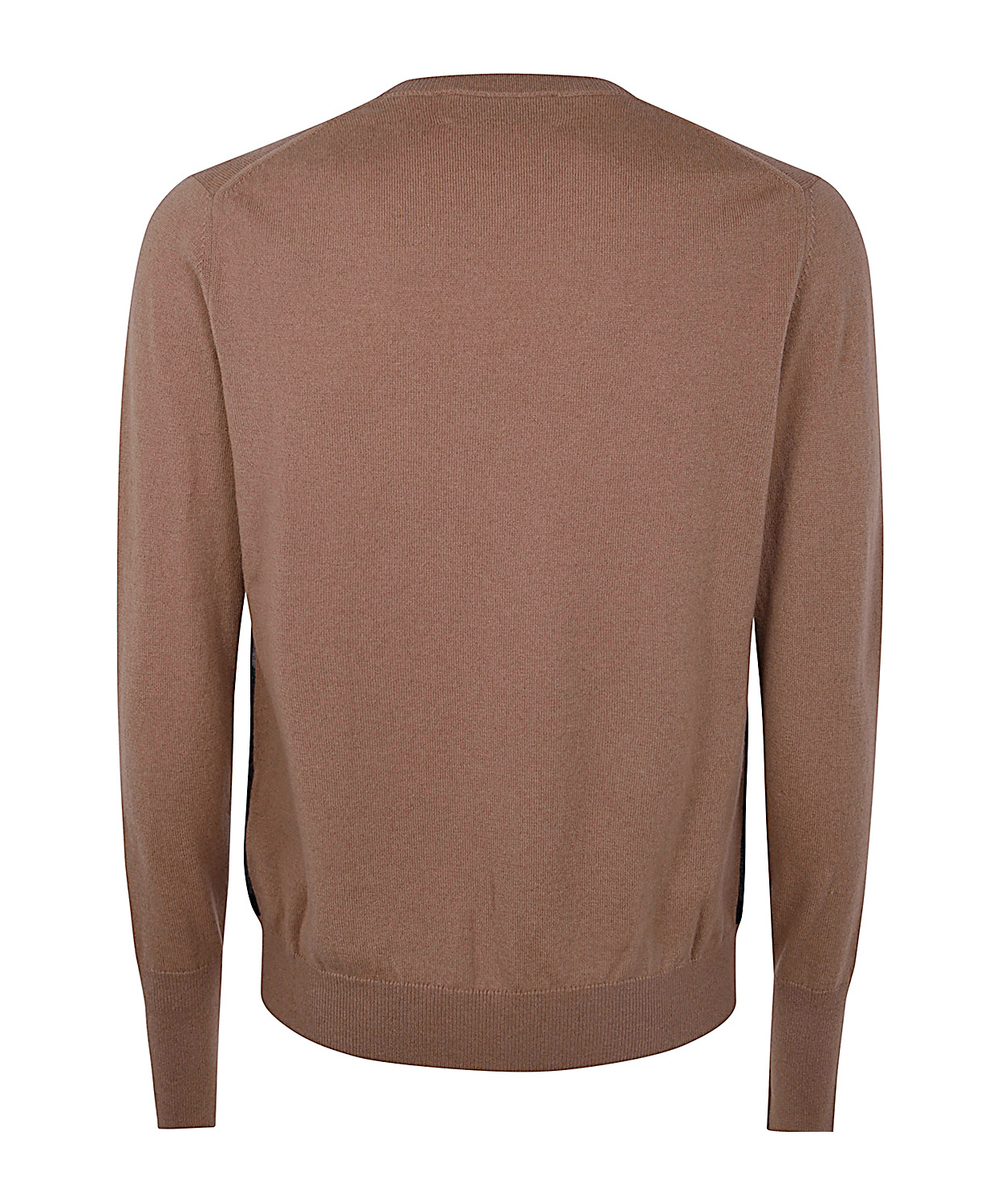 Ballantyne V Neck Pullover In Brown