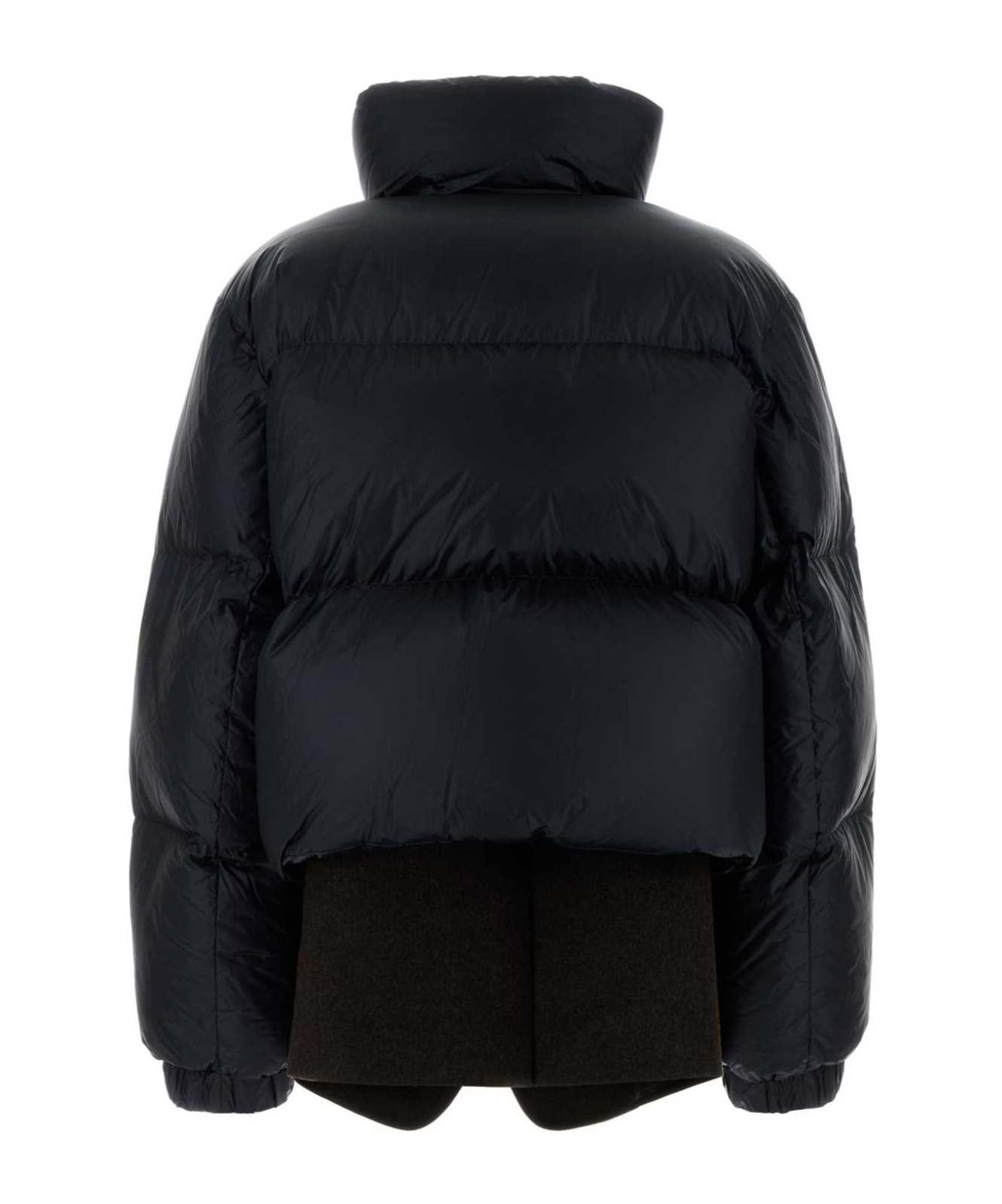 Sacai Nylon Down Jacket In Black