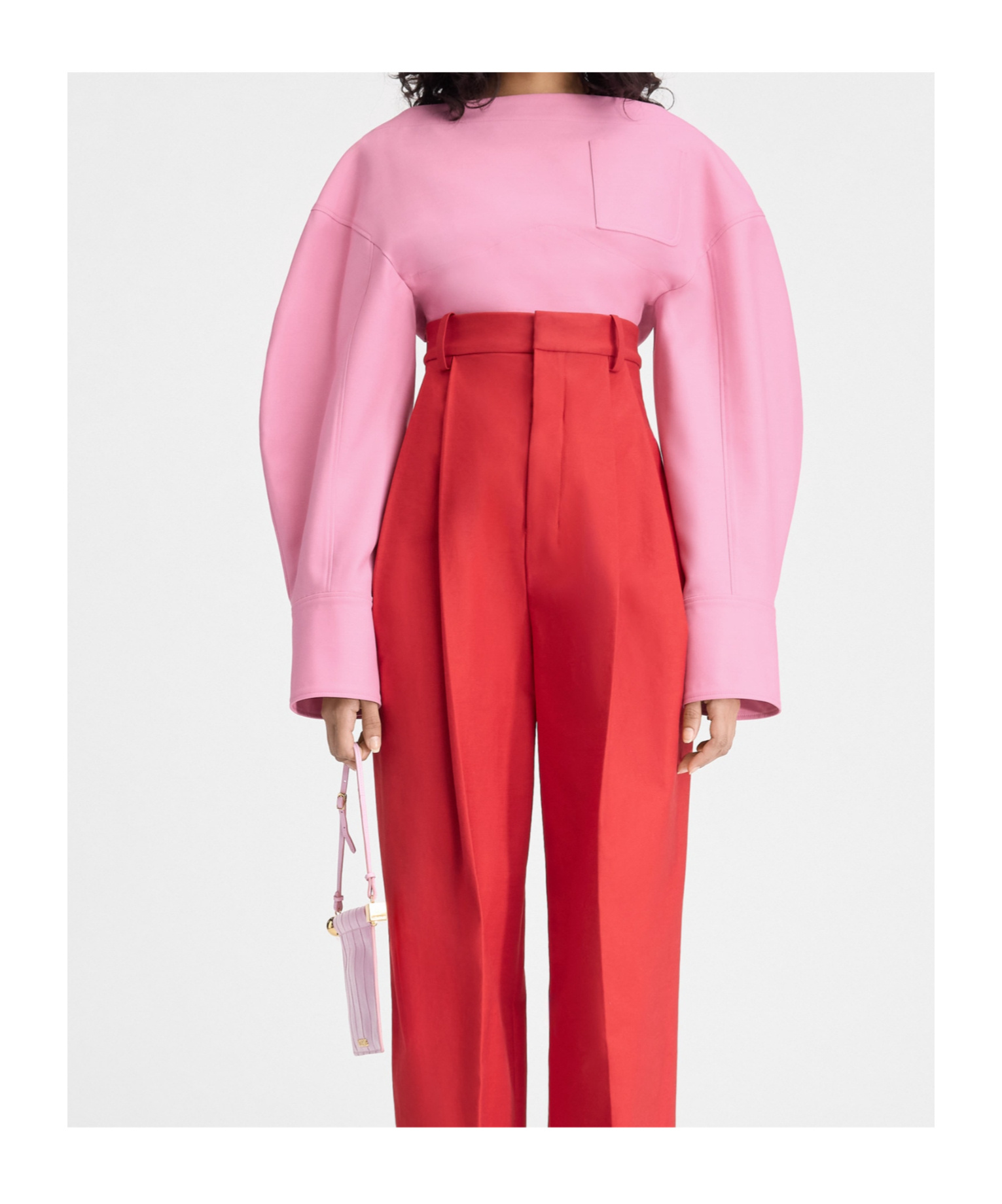 Jacquemus Le Haut Casaco Hollowed Out Blouse In Pink