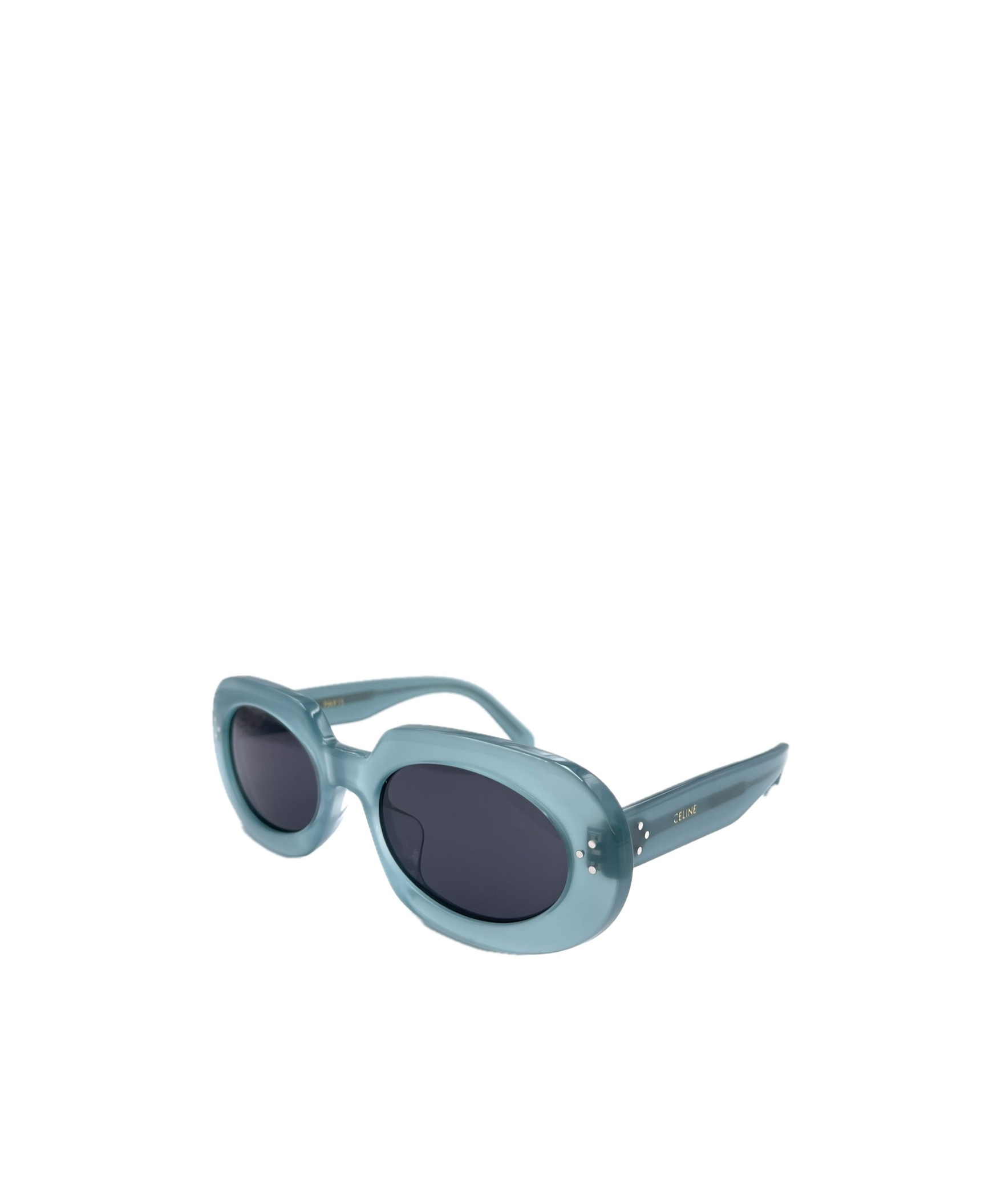 Celine Geometric Frame Sunglasses In Blue