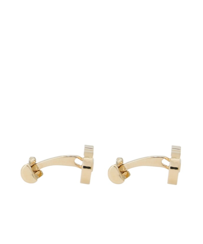Ferragamo Double Gancini Cufflinks In Gold