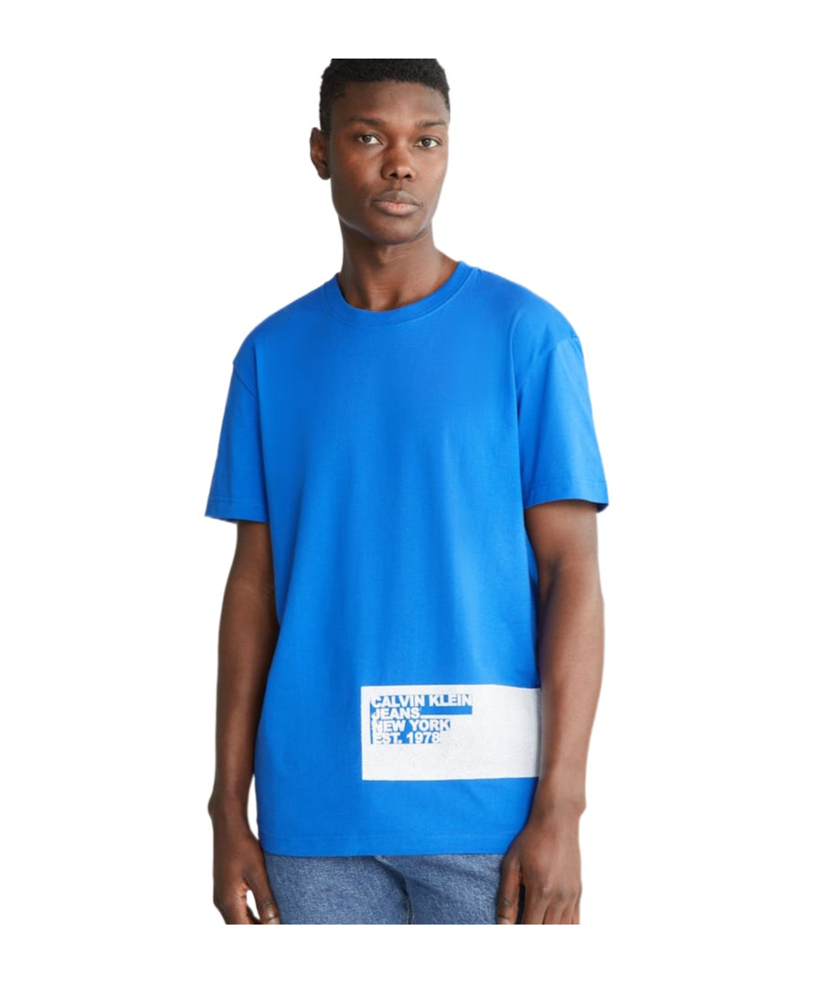 Calvin Klein Jeans Est.1978 Logo T-shirt In Blue