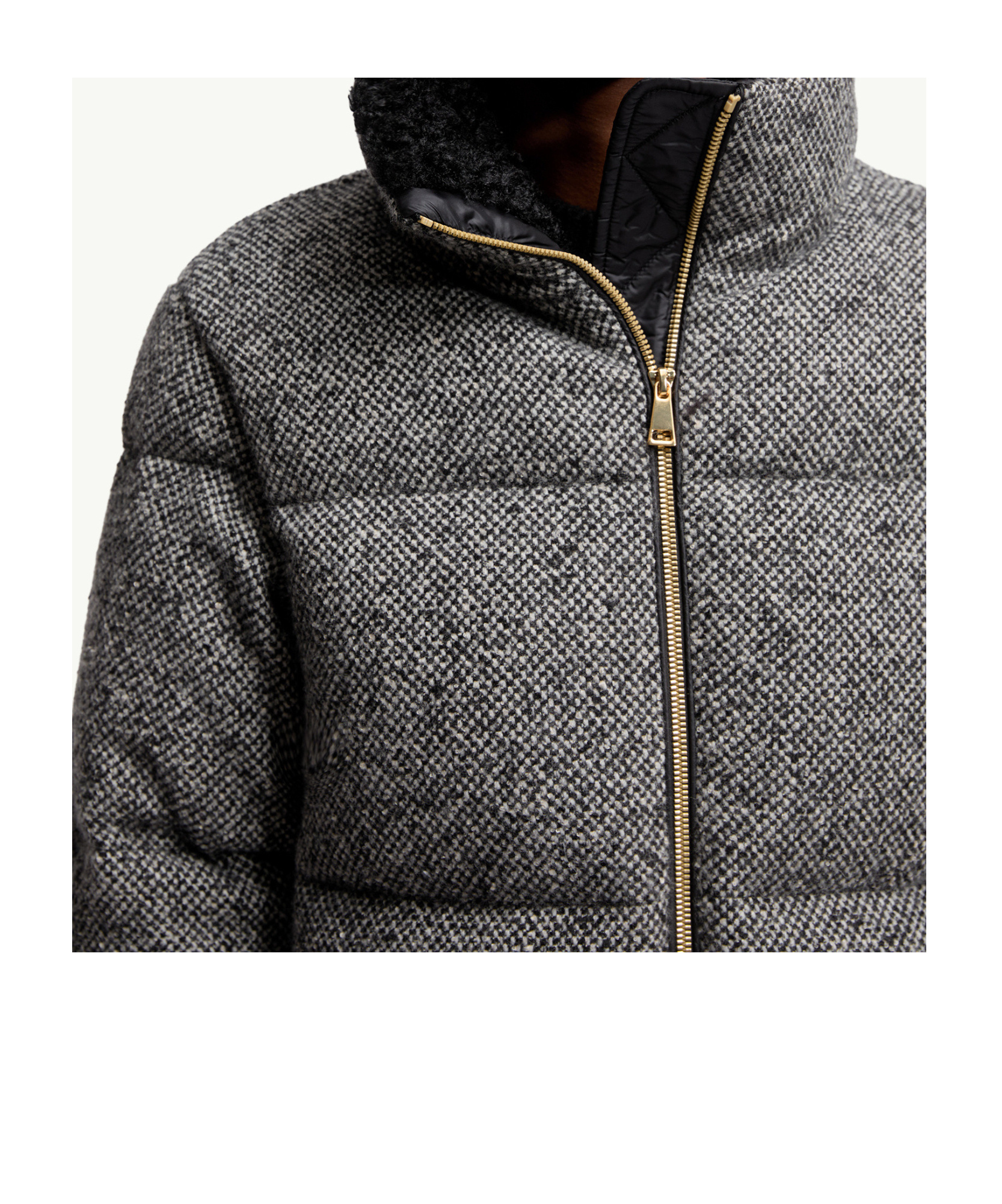 Moncler Zip-up Bomber Jacket In Gray