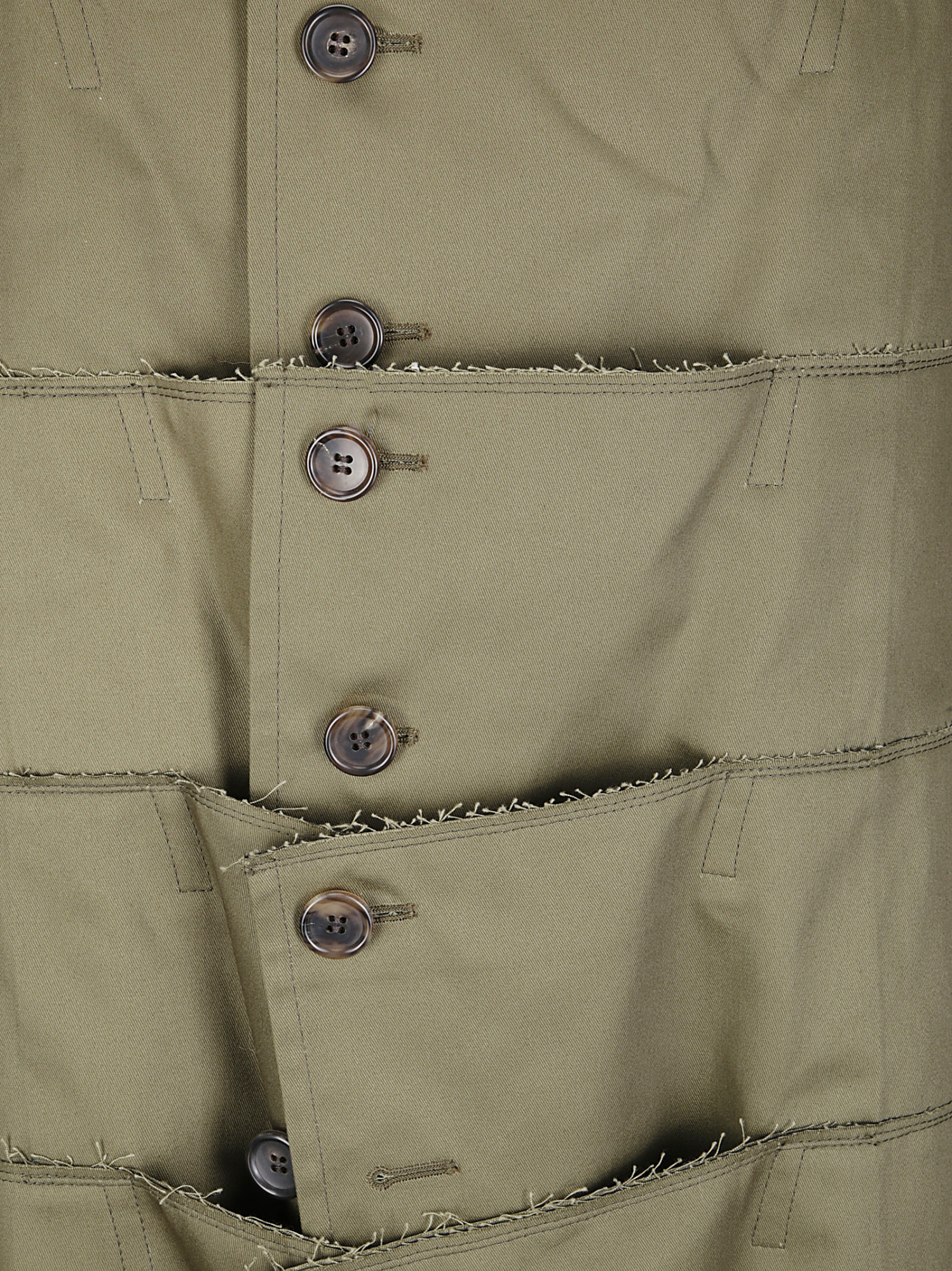 Comme Des Garçons Homme Plus Button-up Panelled Padded Coat In Multi