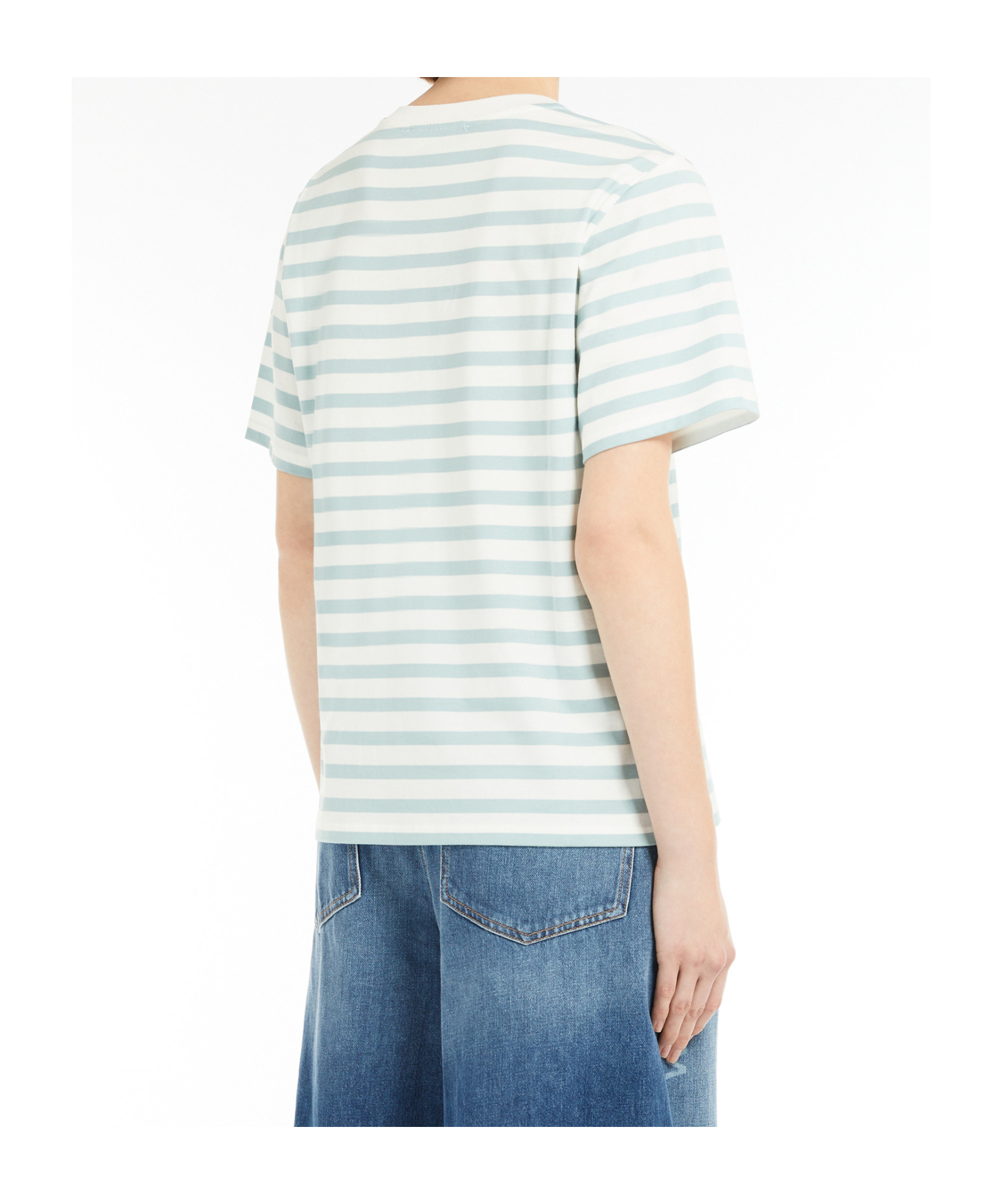 Shop Weekend Max Mara Jersey Crew-neck T-shirt In White