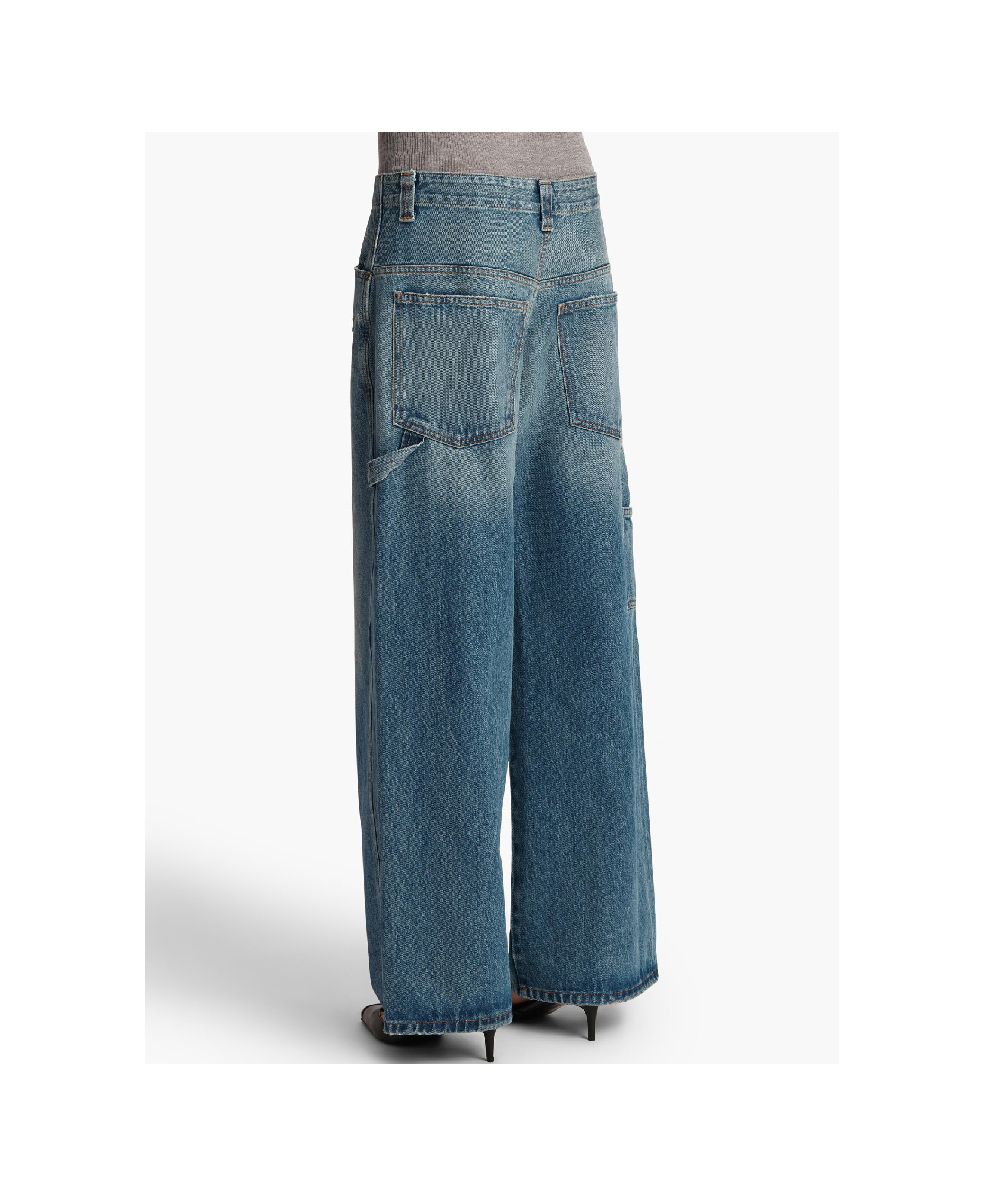 Shop Khaite Sowen Jean In Blue