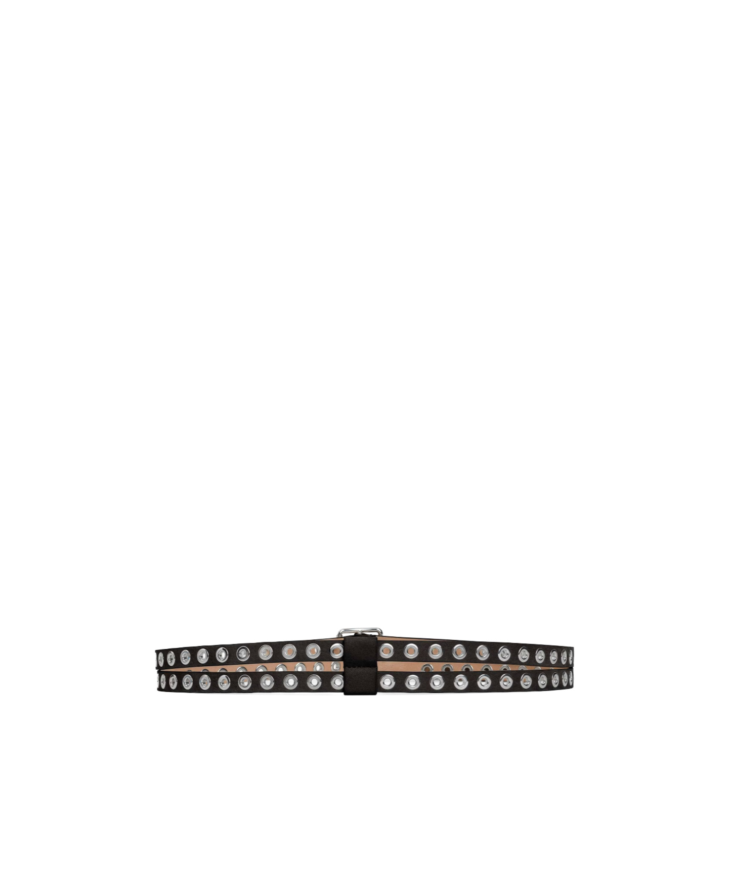 Alaïa Biker Double Belt In Nubuck