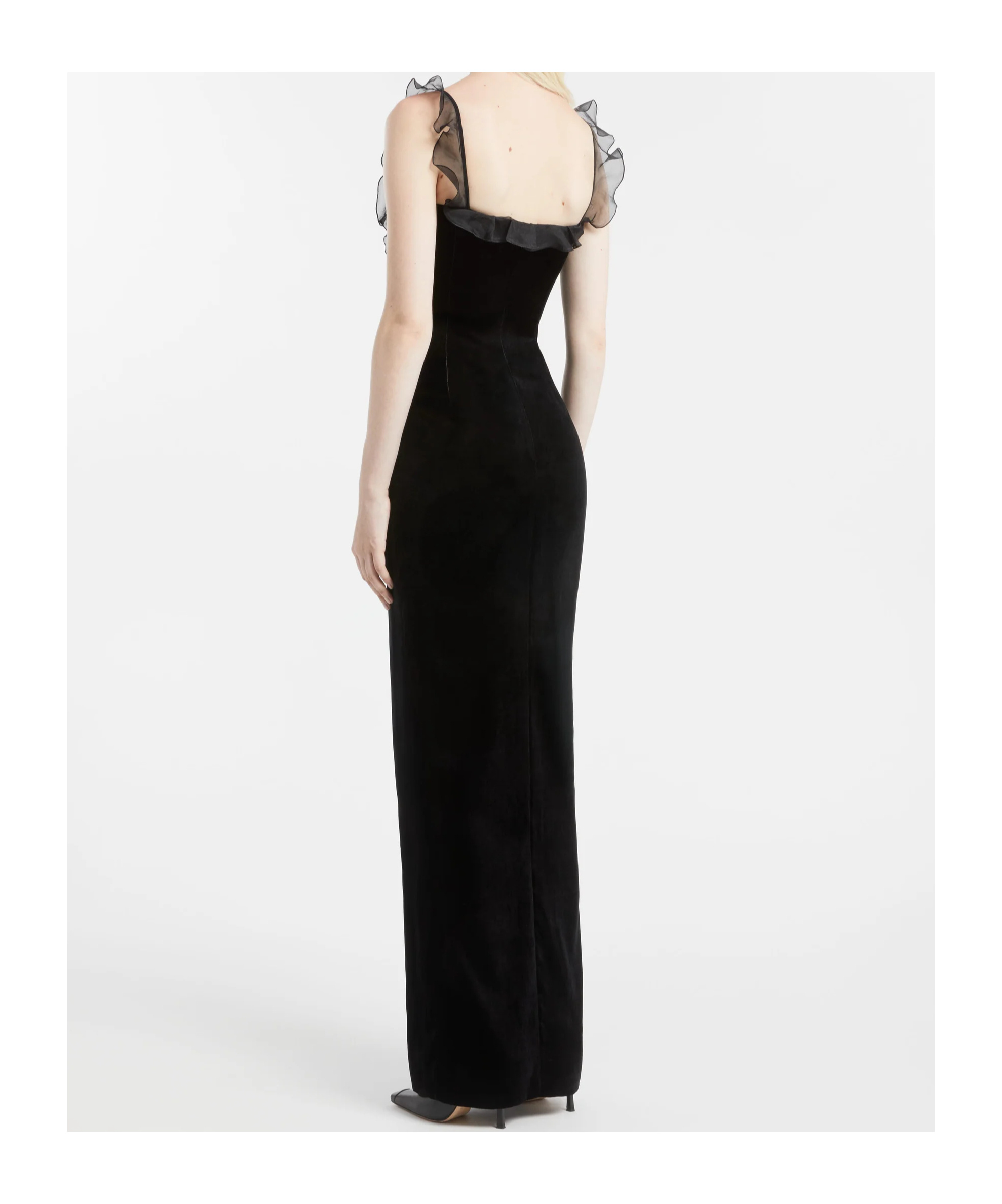 Alessandra Rich Lace Dress In Black