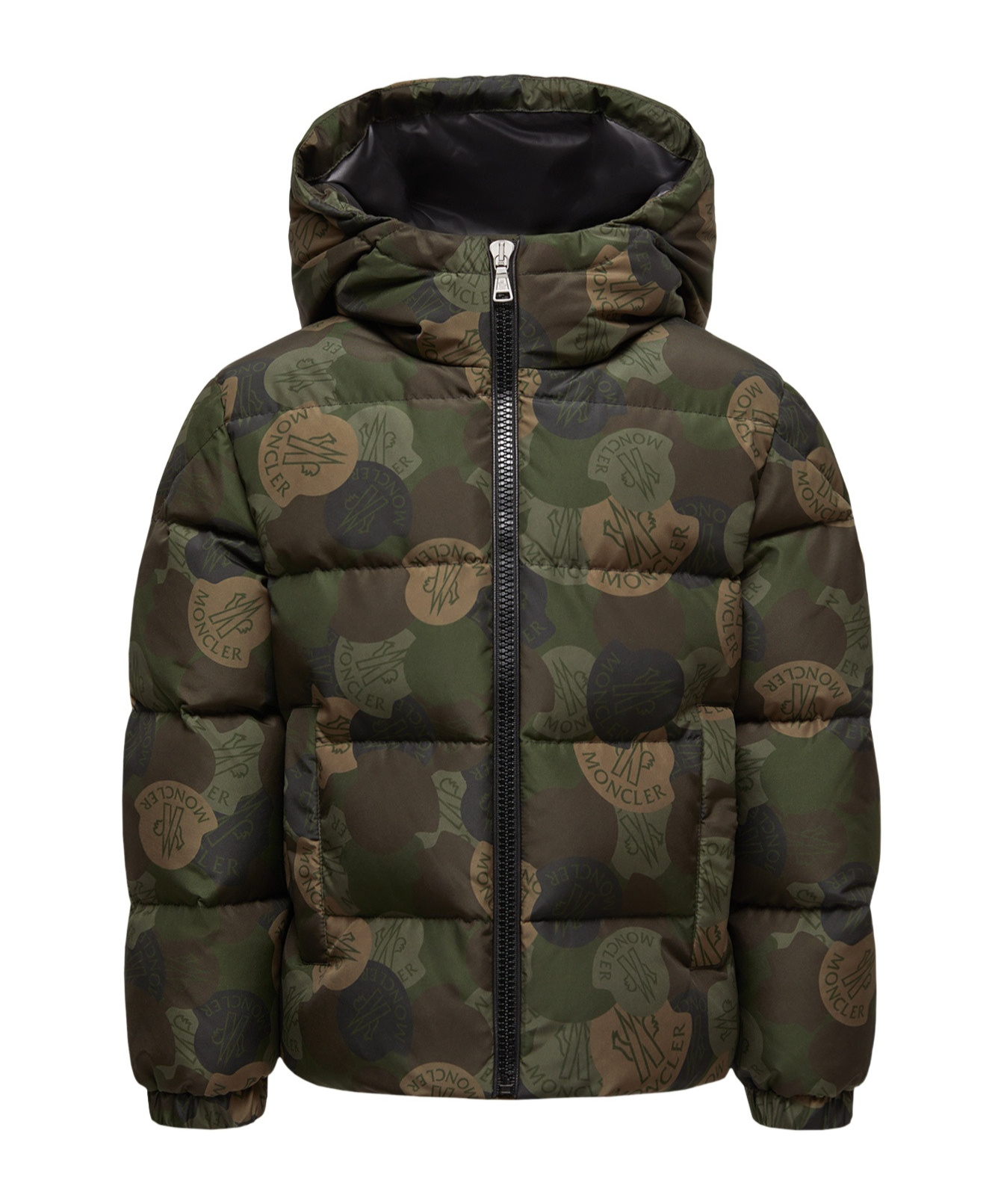 Moncler Escer Hooded Down Jacket In Multi