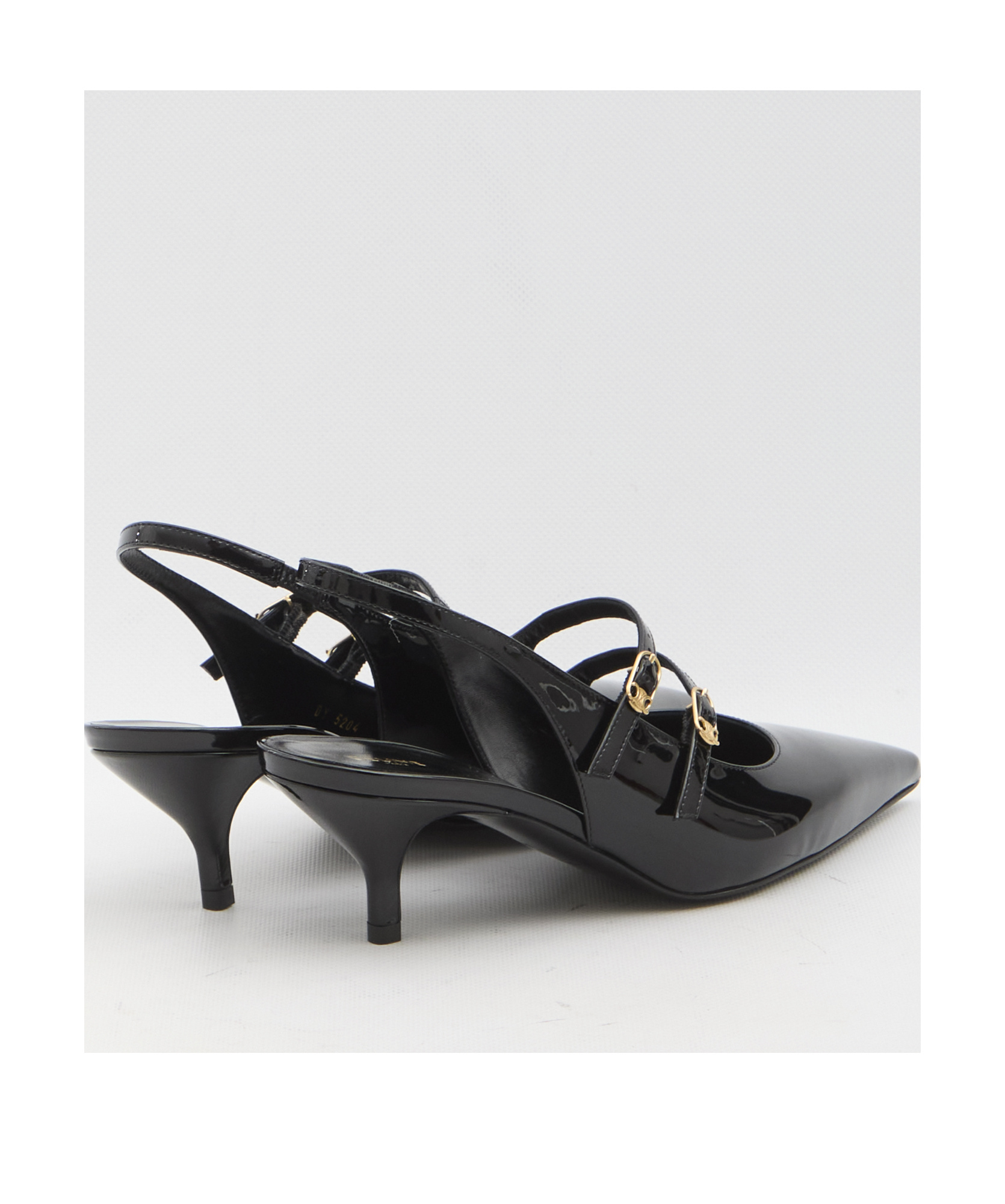 Celine Pointed Toe Mary Jane Shoes In Black