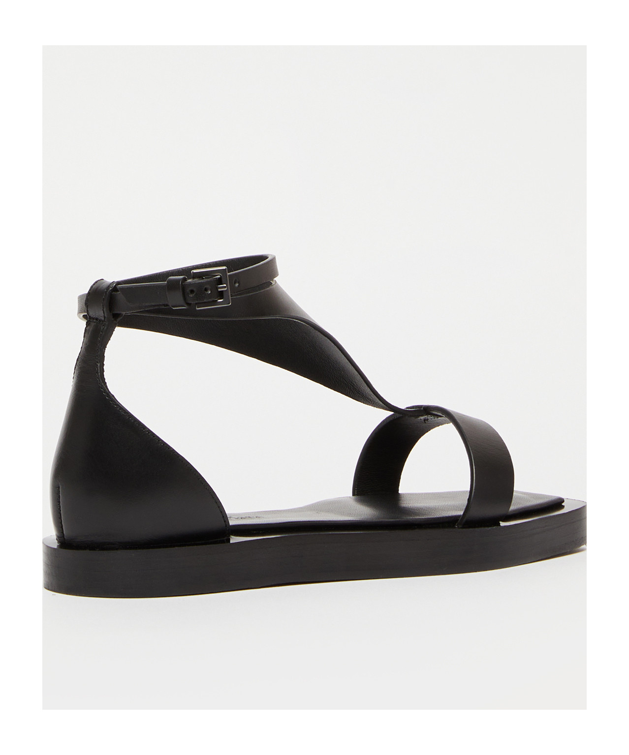 Max Mara Leather Sandals With Premium Quality In Green